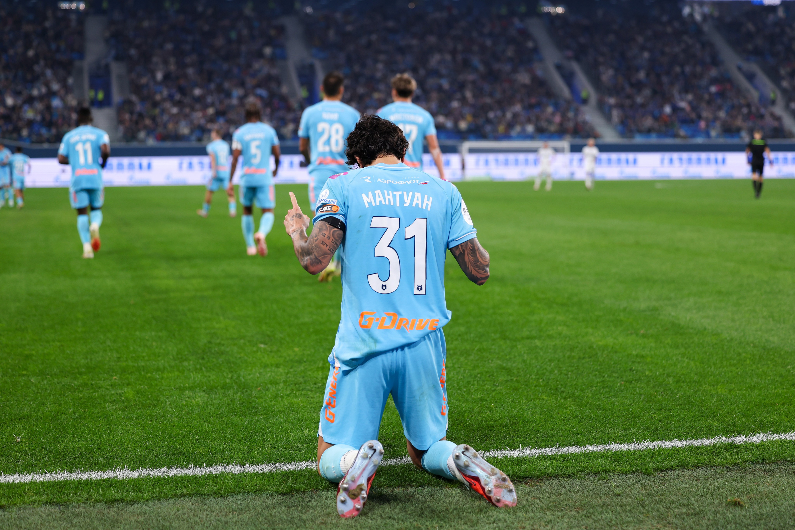 ФК «Зенит» — ФК «Динамо» Москва 26.10.2025. Спортивный и репортажный фотограф Антон Тереханов