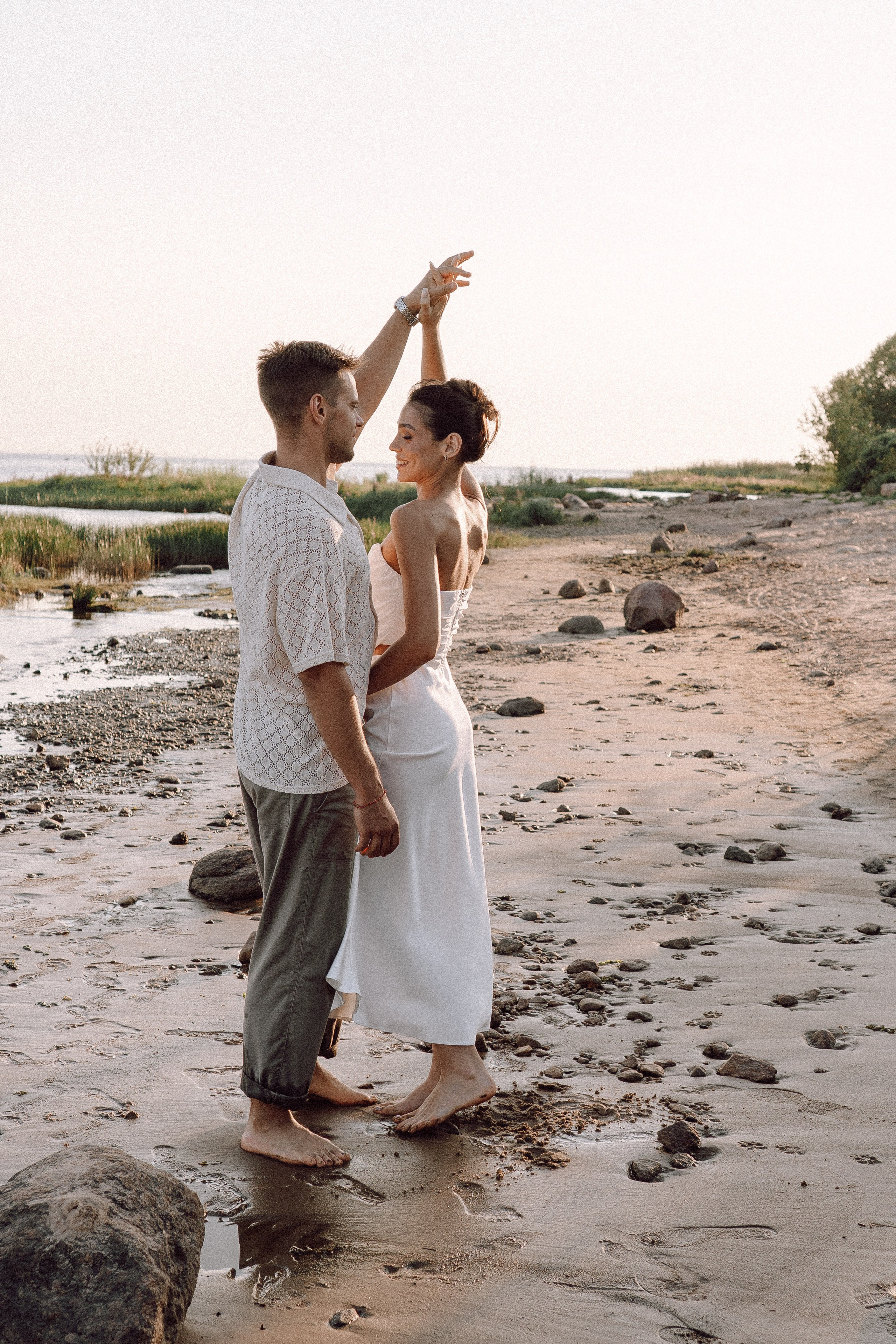 СВАДЕБНАЯ ФОТОСЕССИЯ ВЫЕЗДНОЙ ЦЕРЕМОНИИ (ФИНСКИЙ ЗАЛИВ). Профессиональный фотограф, Санкт-Петербург — Виктория Богомолова