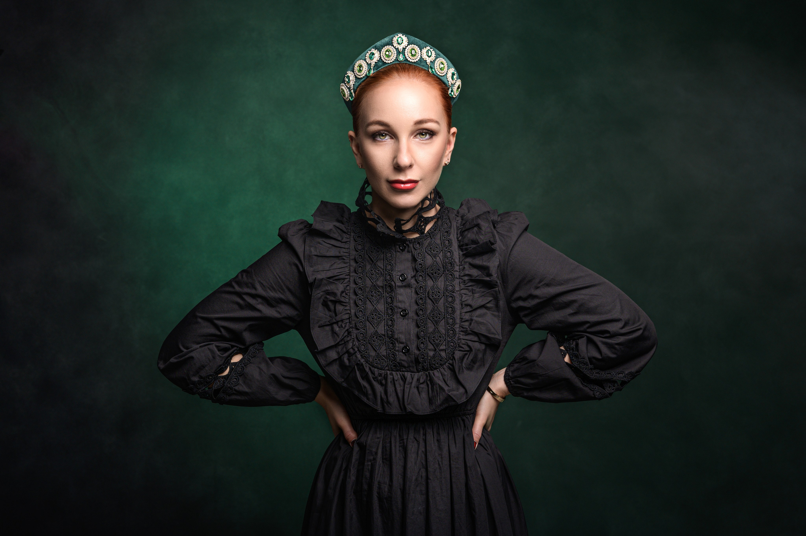 Студийная фотосессия в русском стиле для Веры. Фотограф Симферополь Крым Ольга Топоривская