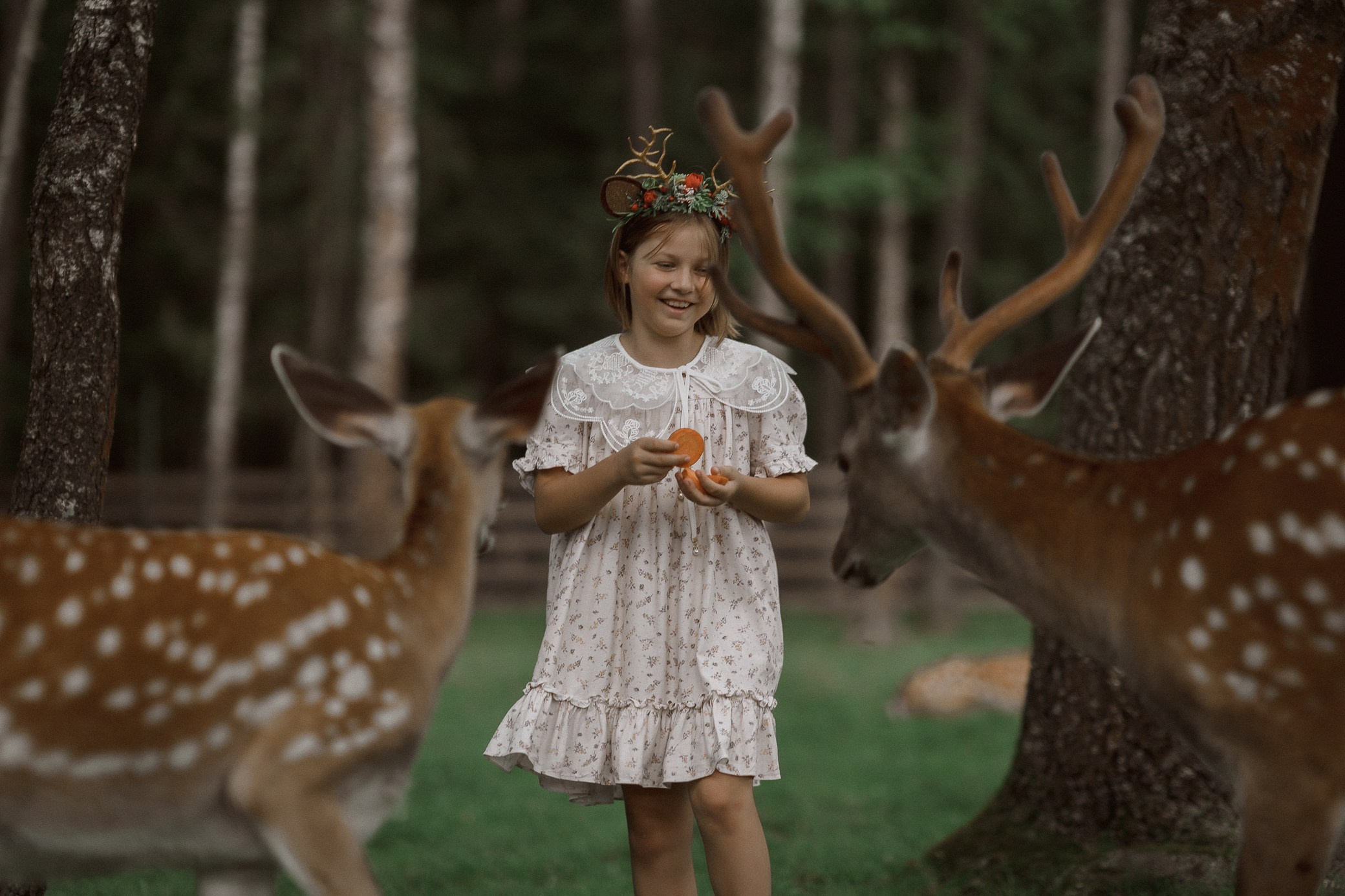 Фотосессия с оленями. Семейный и детский фотограф в Сергиев Посаде, Хотьково Якимчук Любовь