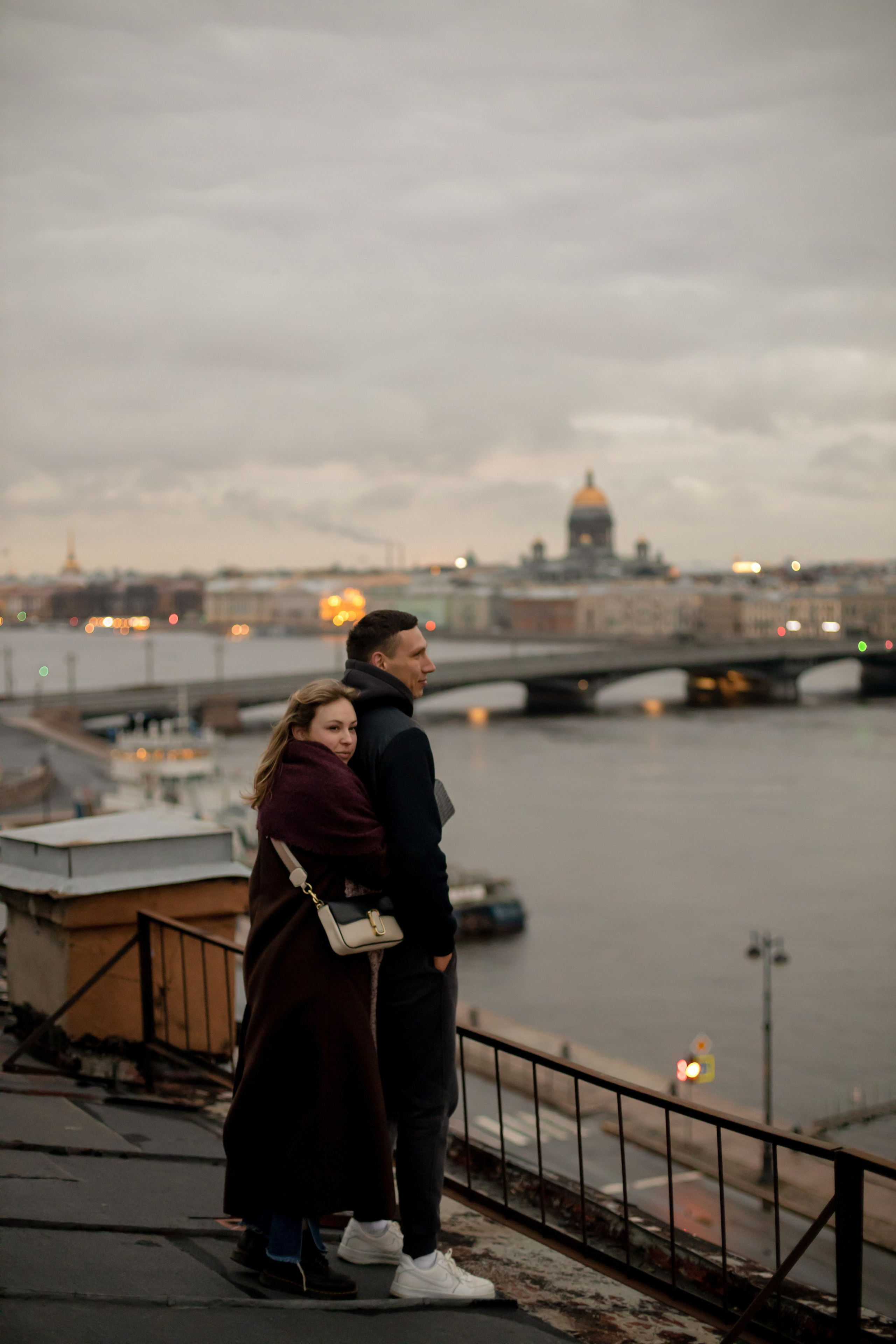 Лав стори на крыше. Свадебный и семейный фотограф в Москве Диана Левченко