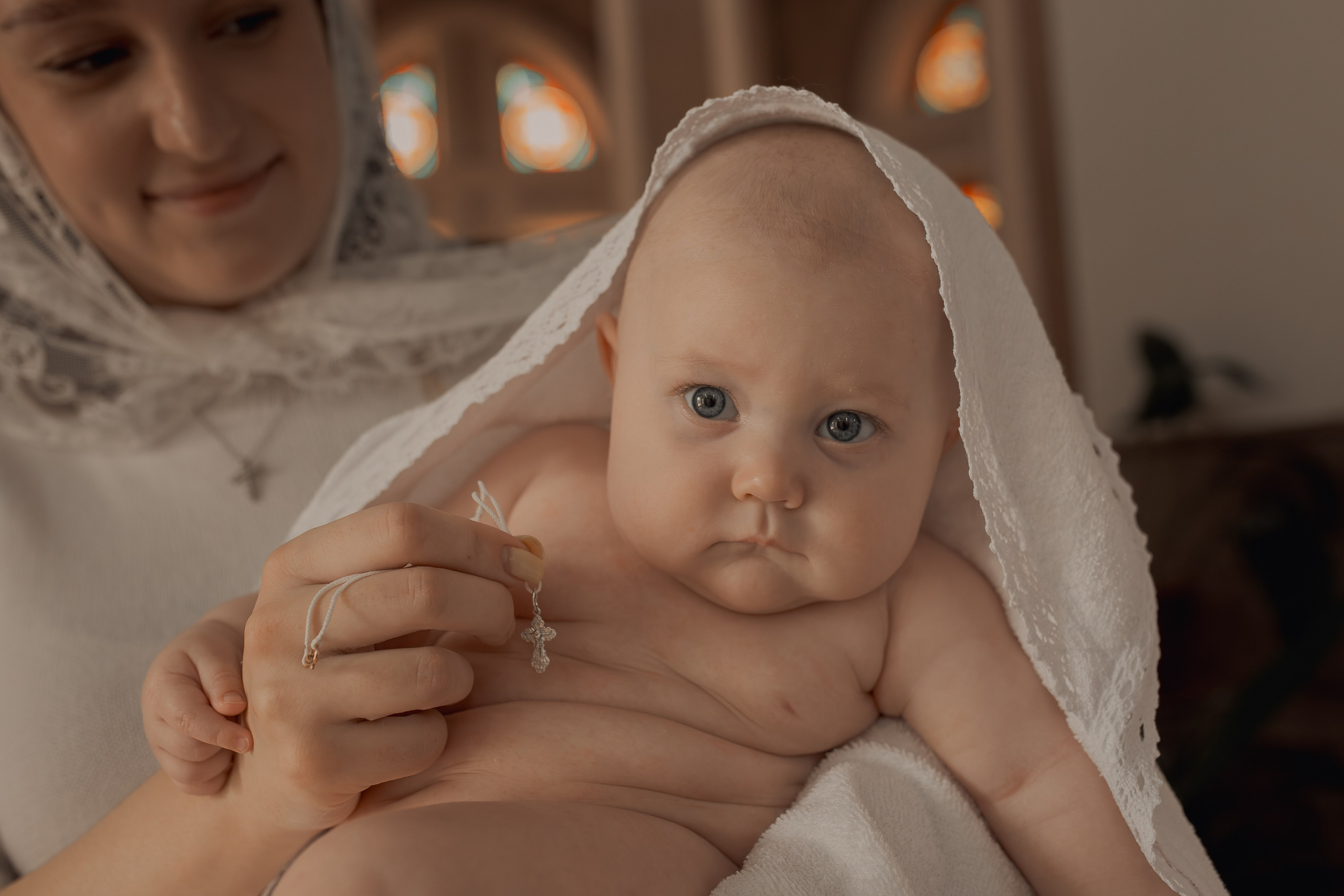 Крещение Валерии. Фотограф на Крещение и Венчание в Ташкенте