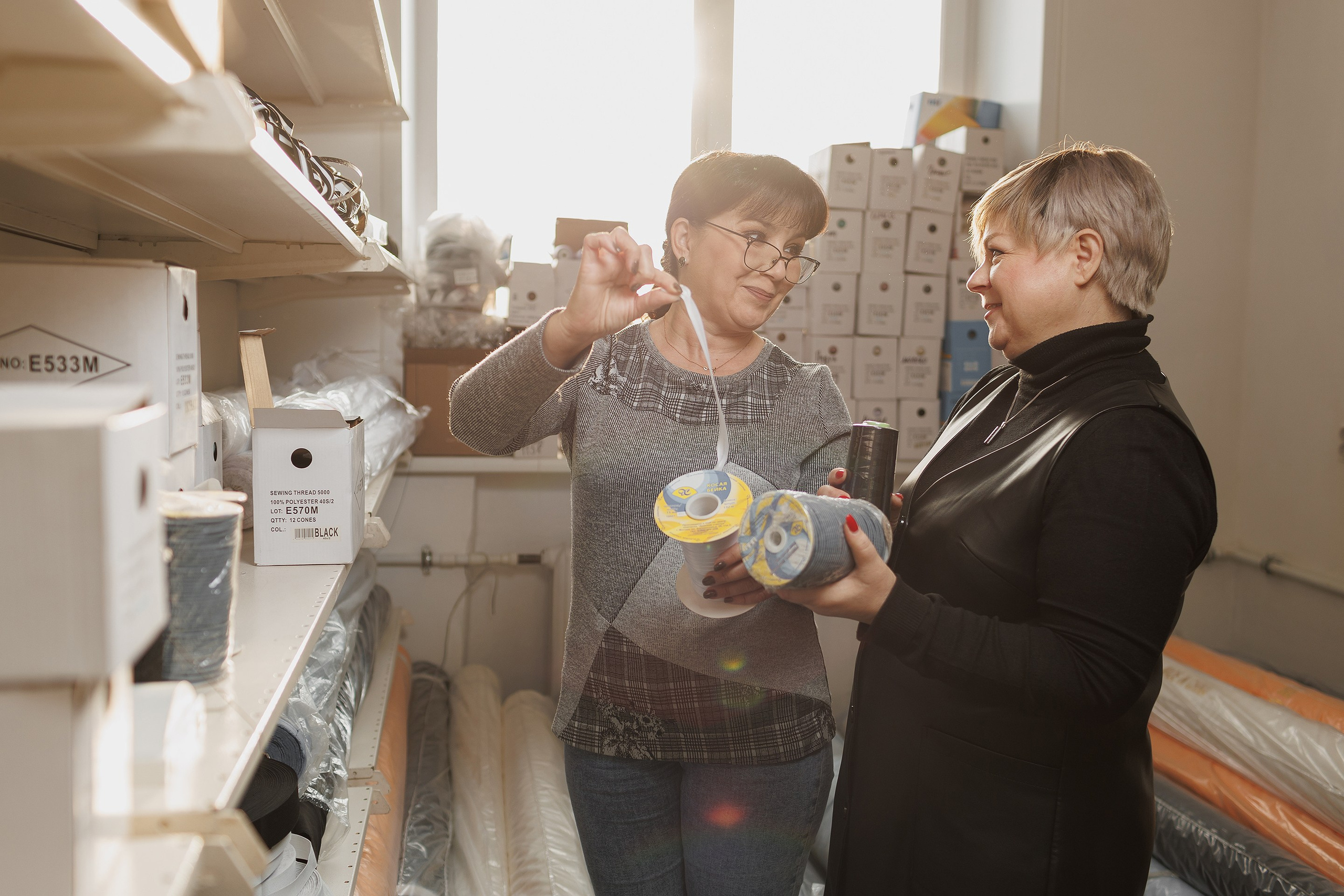 Фотосъемка швейного производства. Профессиональный фотограф в Новосибирске
