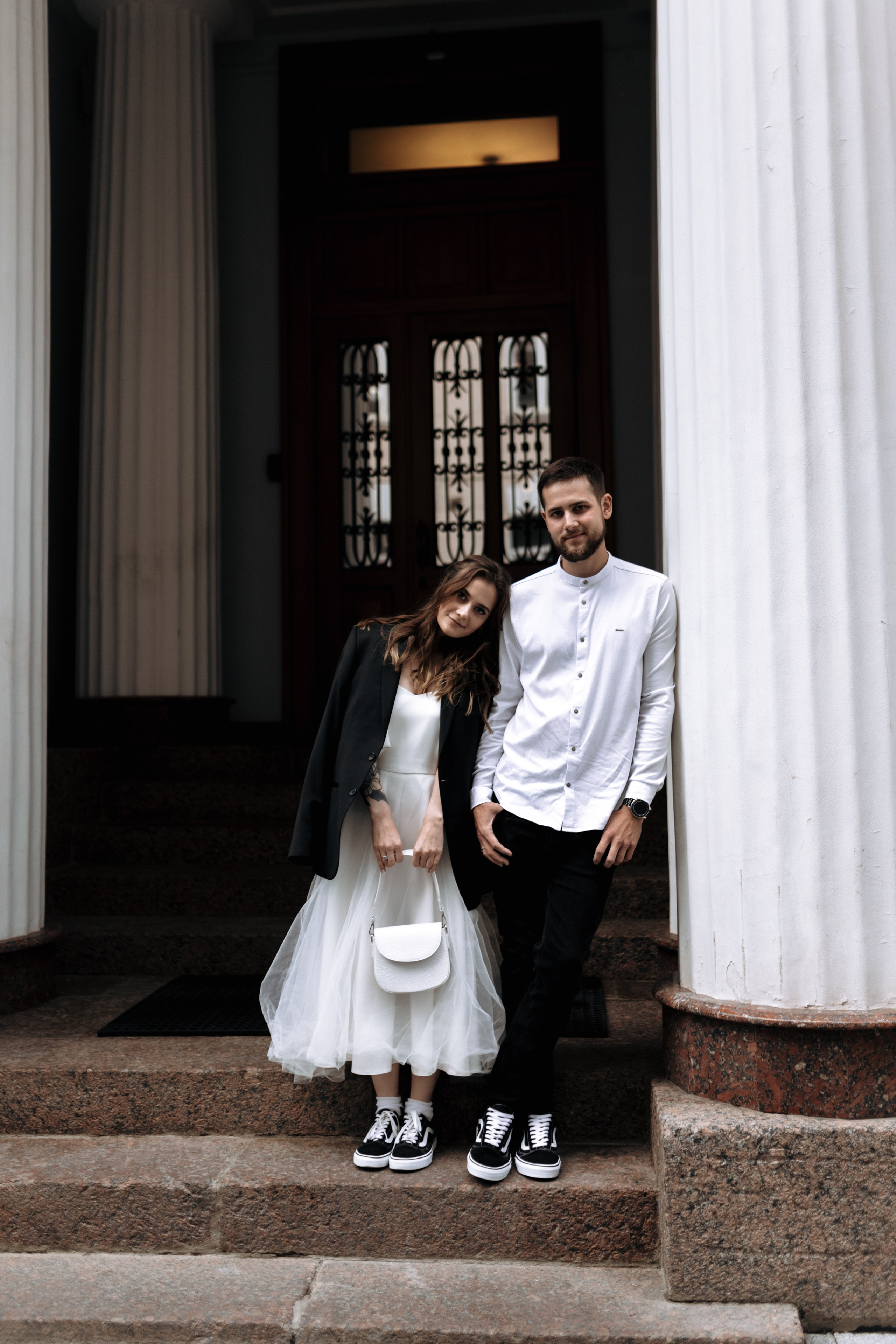 Настя и Никита, крыша. Свадебный фотограф | Москва