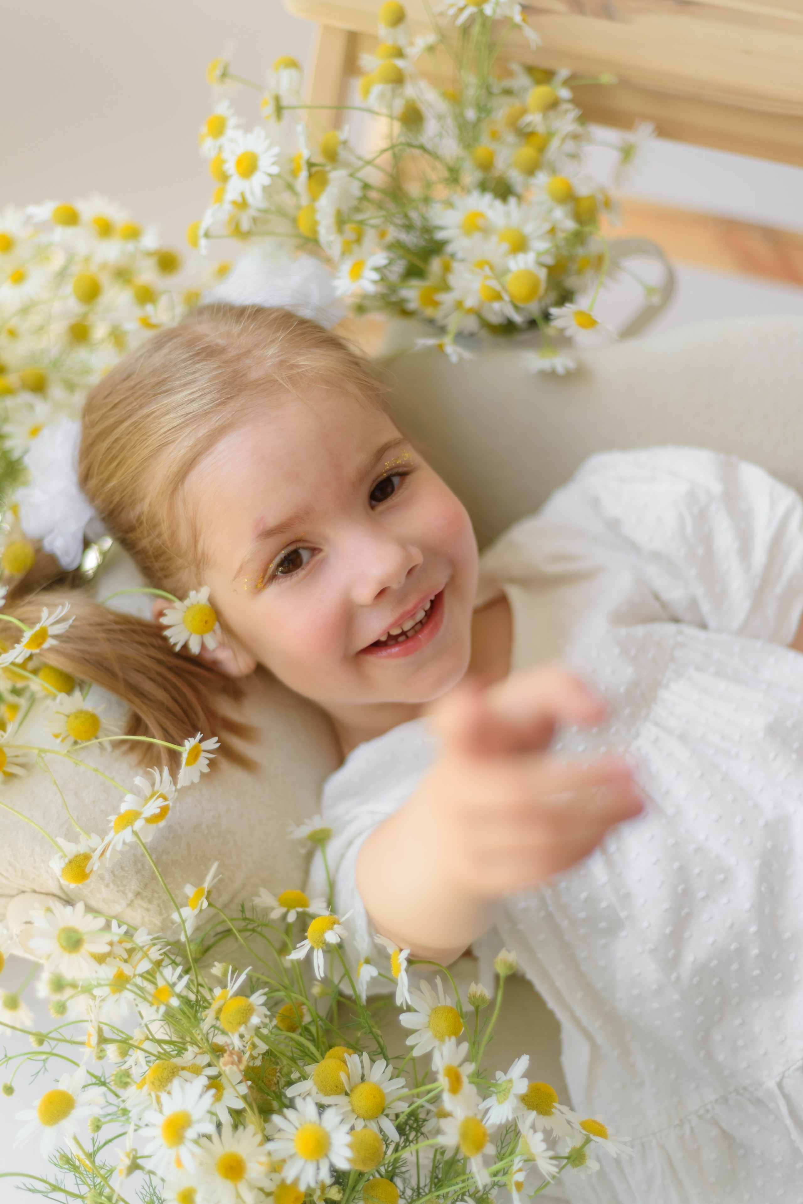 Фотопроект «Ромашки» Полина. Детский Фотограф |Фотограф на годик в Брянске Ирина Романова