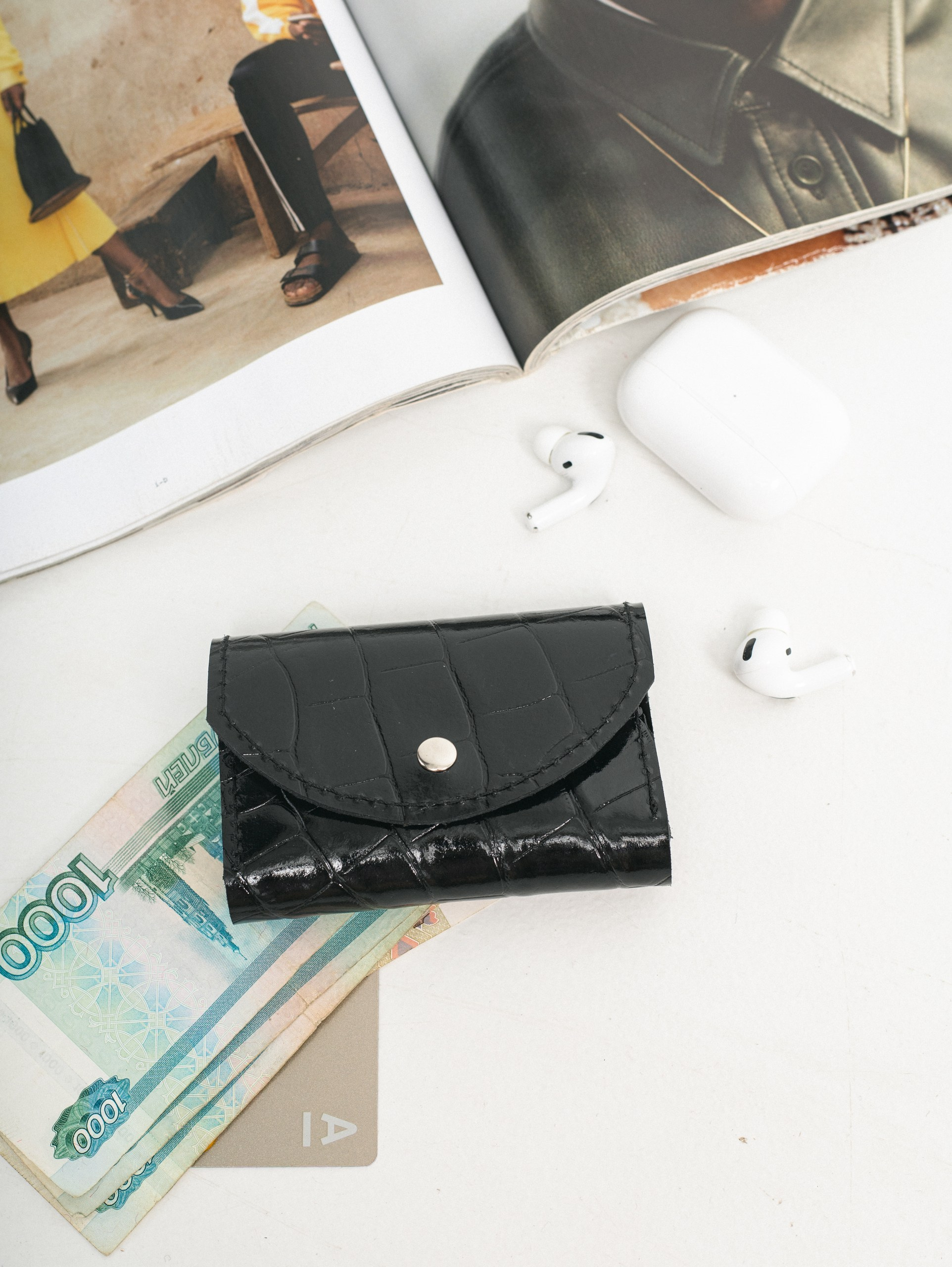 Модель 5КС04. Бренд Alligatore Biaco — это изящные изделия из натуральной кожи