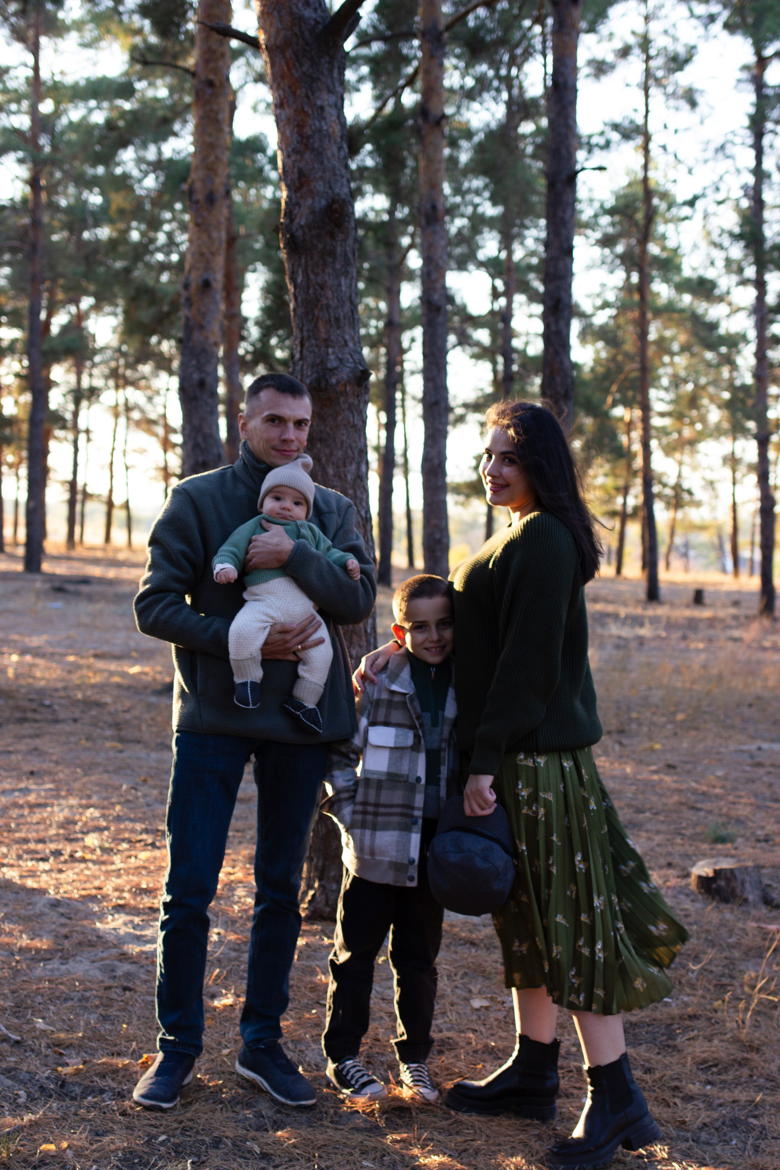 Семья лес. Newborn-barykina.ru