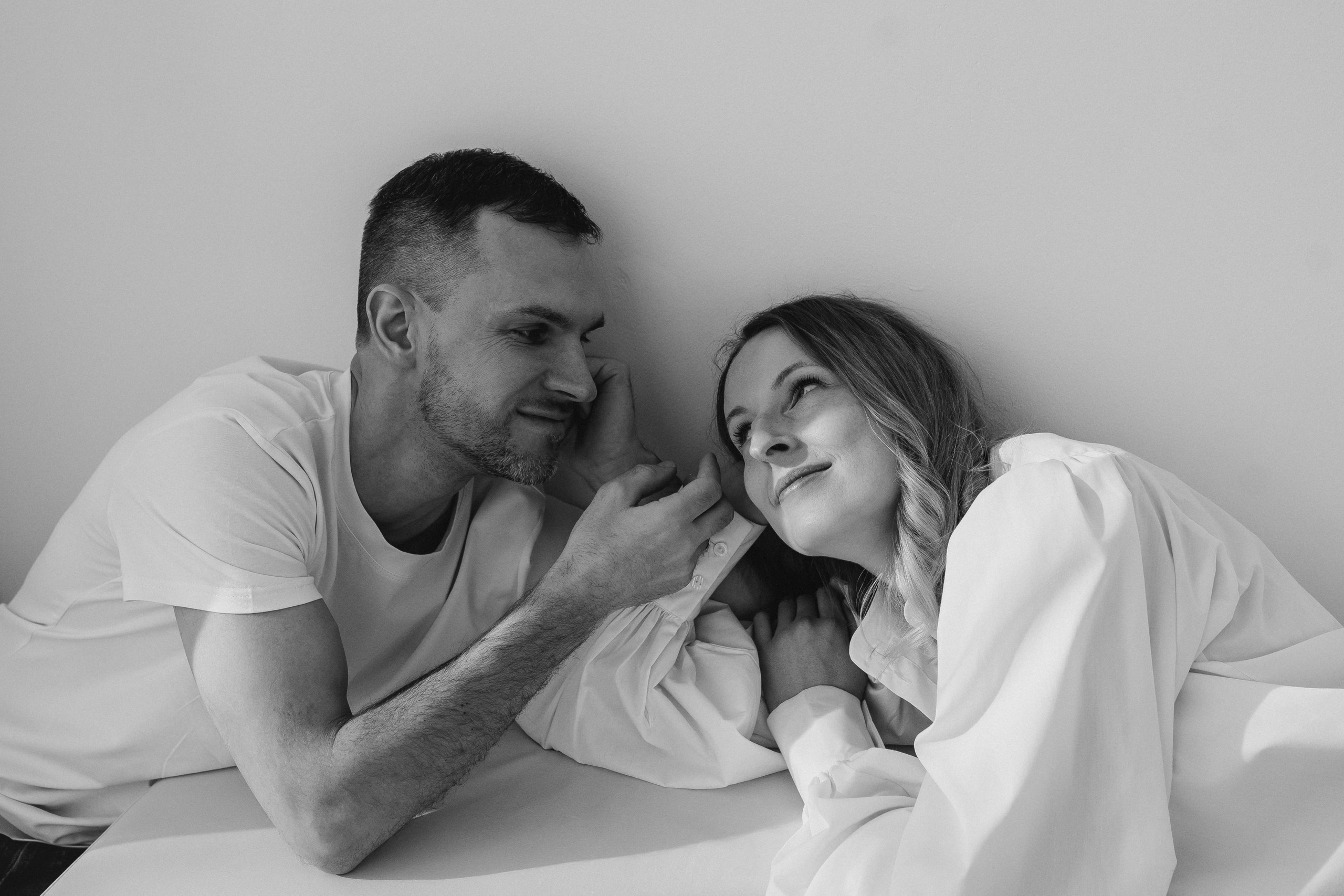 Анна, Андрей и Алиса в студии. Семейный фотограф в Москве Лилия Лебедева