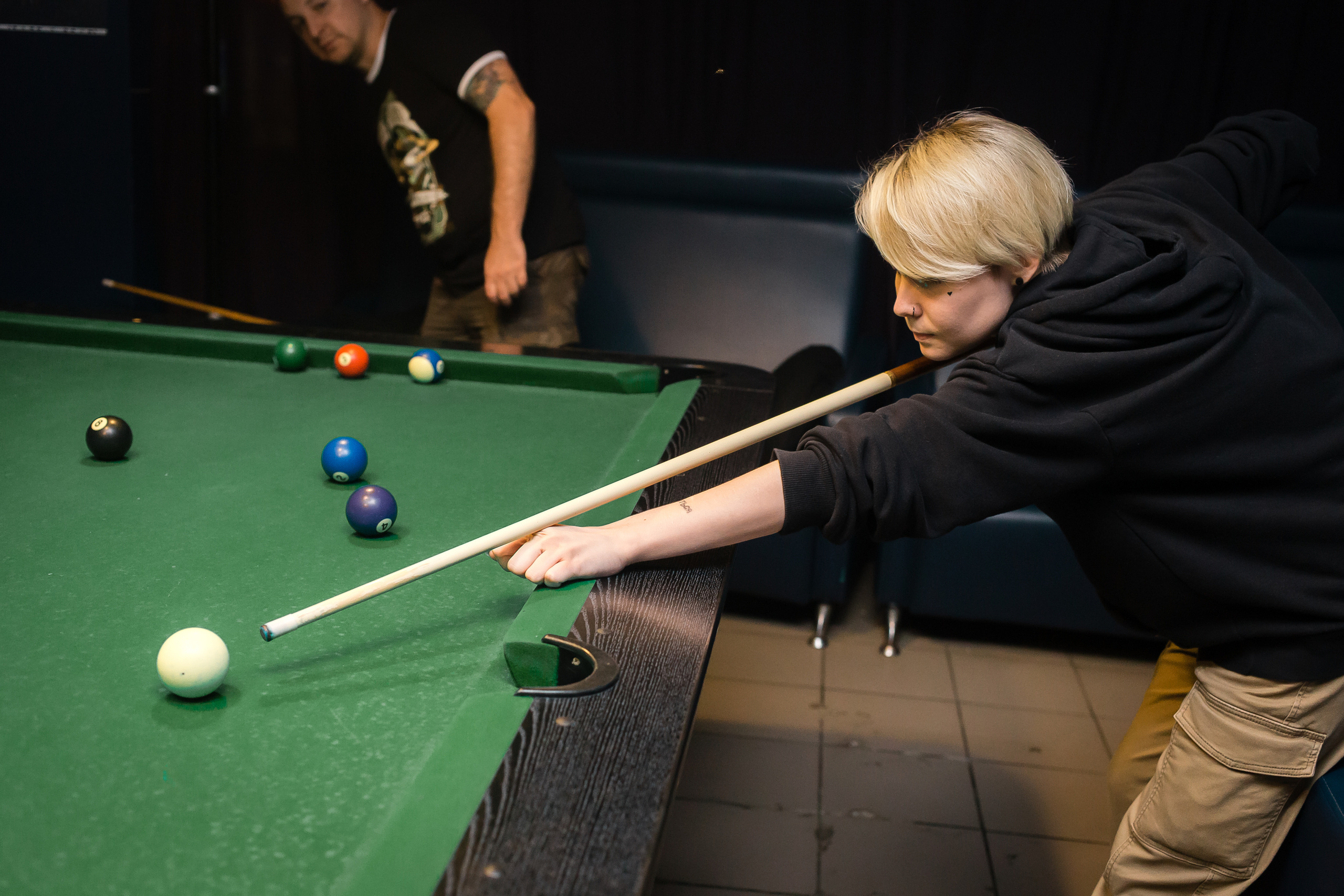 Встреча за бильярдом. Фотографиня Мария Дикова