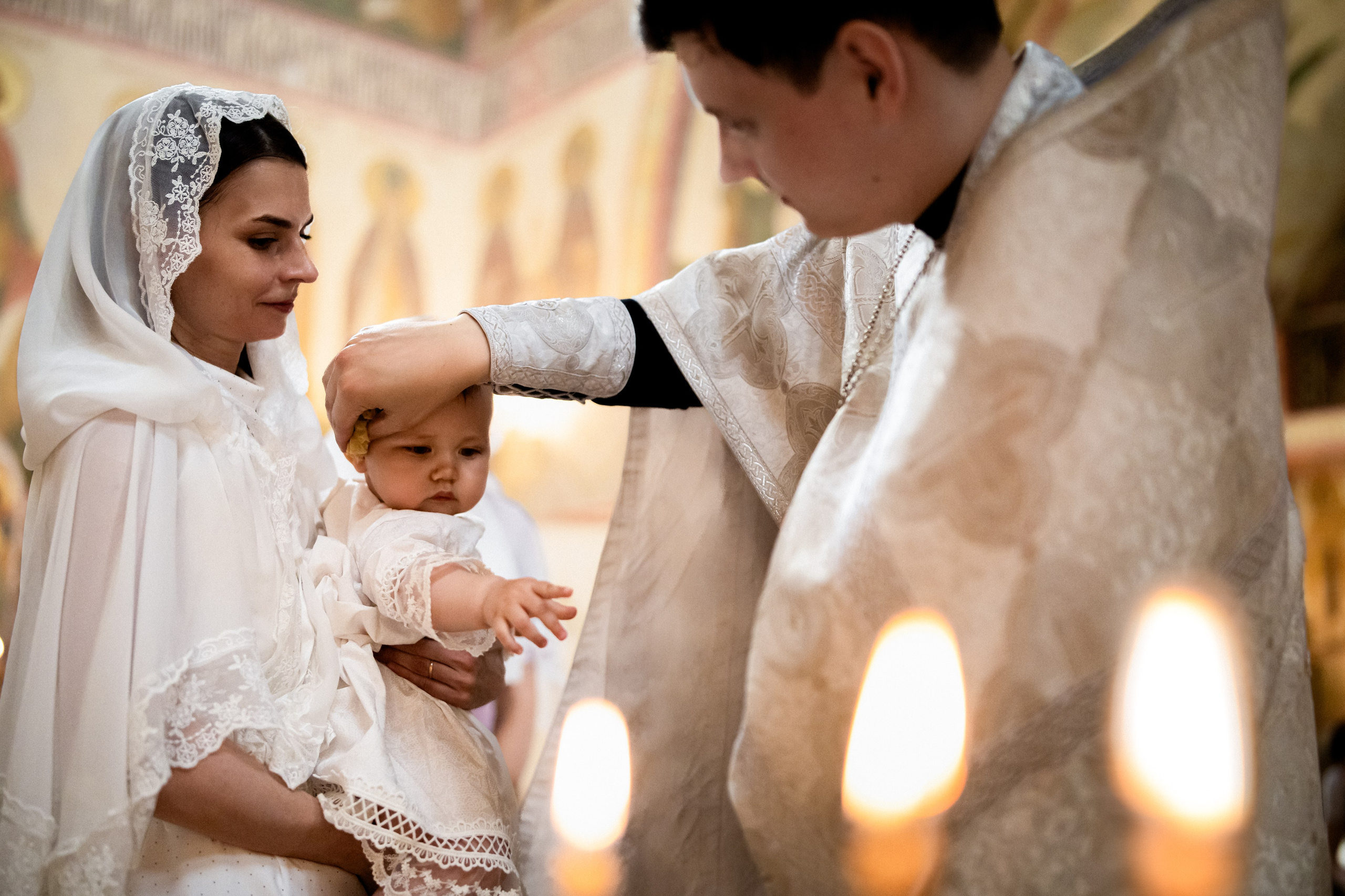 Крещение Евангелины. Уникальный фотограф на крещение и венчание. Москва