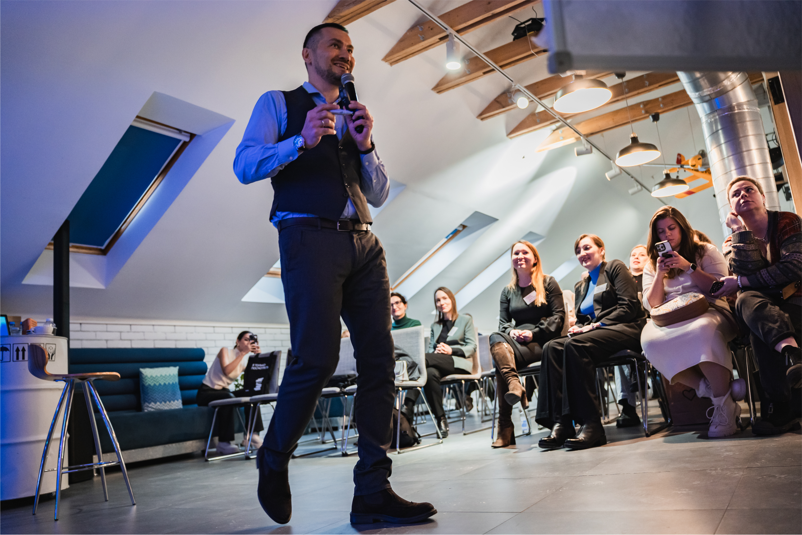 Бизнес встреча, лекция, фуршет МИФ. Репортажный фотограф Анастасия Рубцова