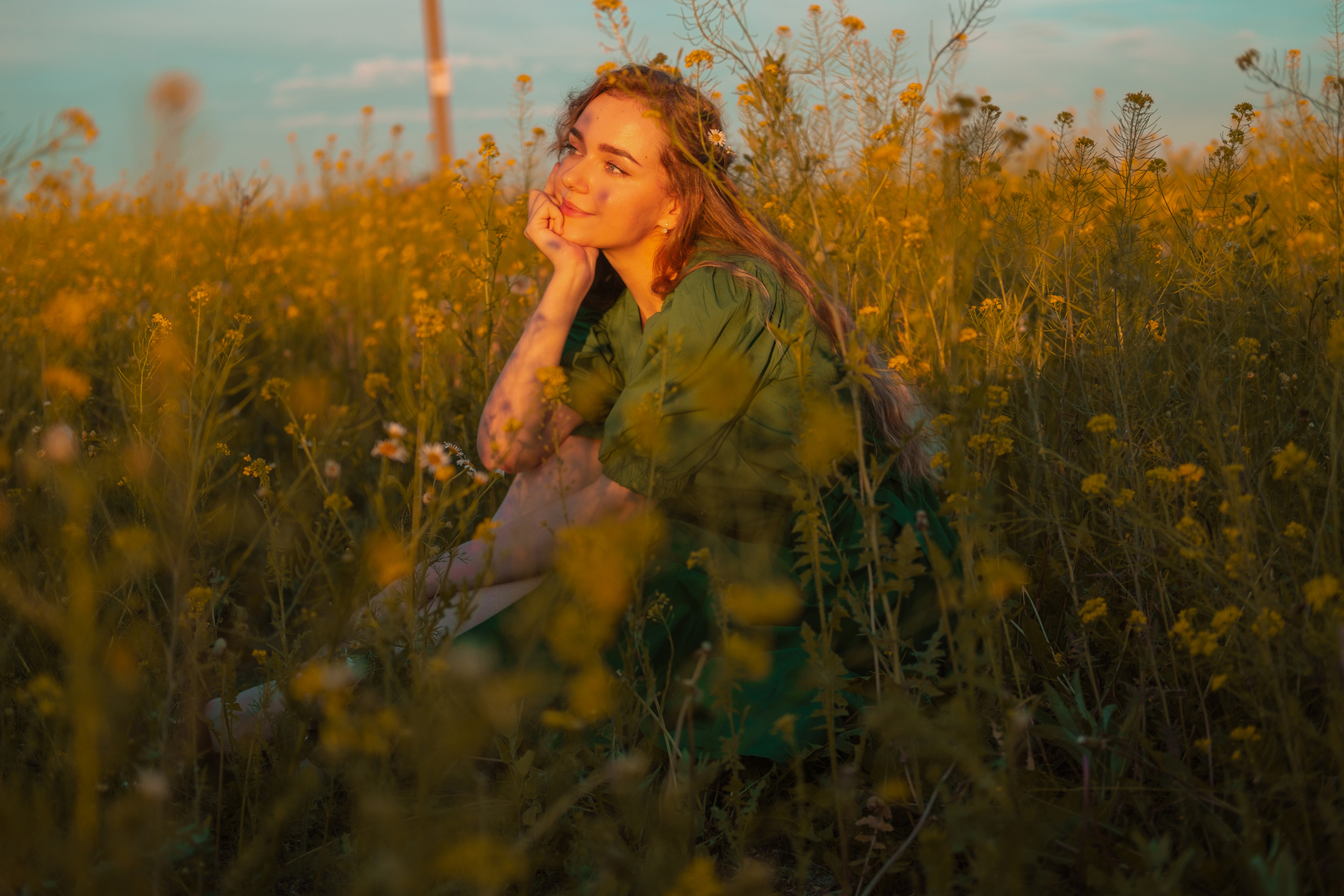Танюша в поле цветов. Фотограф в Иркутске Анна Мирошникова