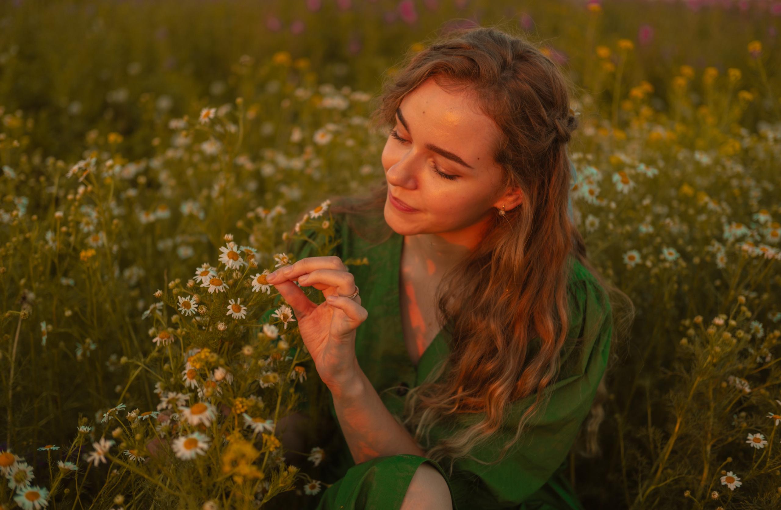 Танюша в поле цветов. Фотограф в Иркутске Анна Мирошникова