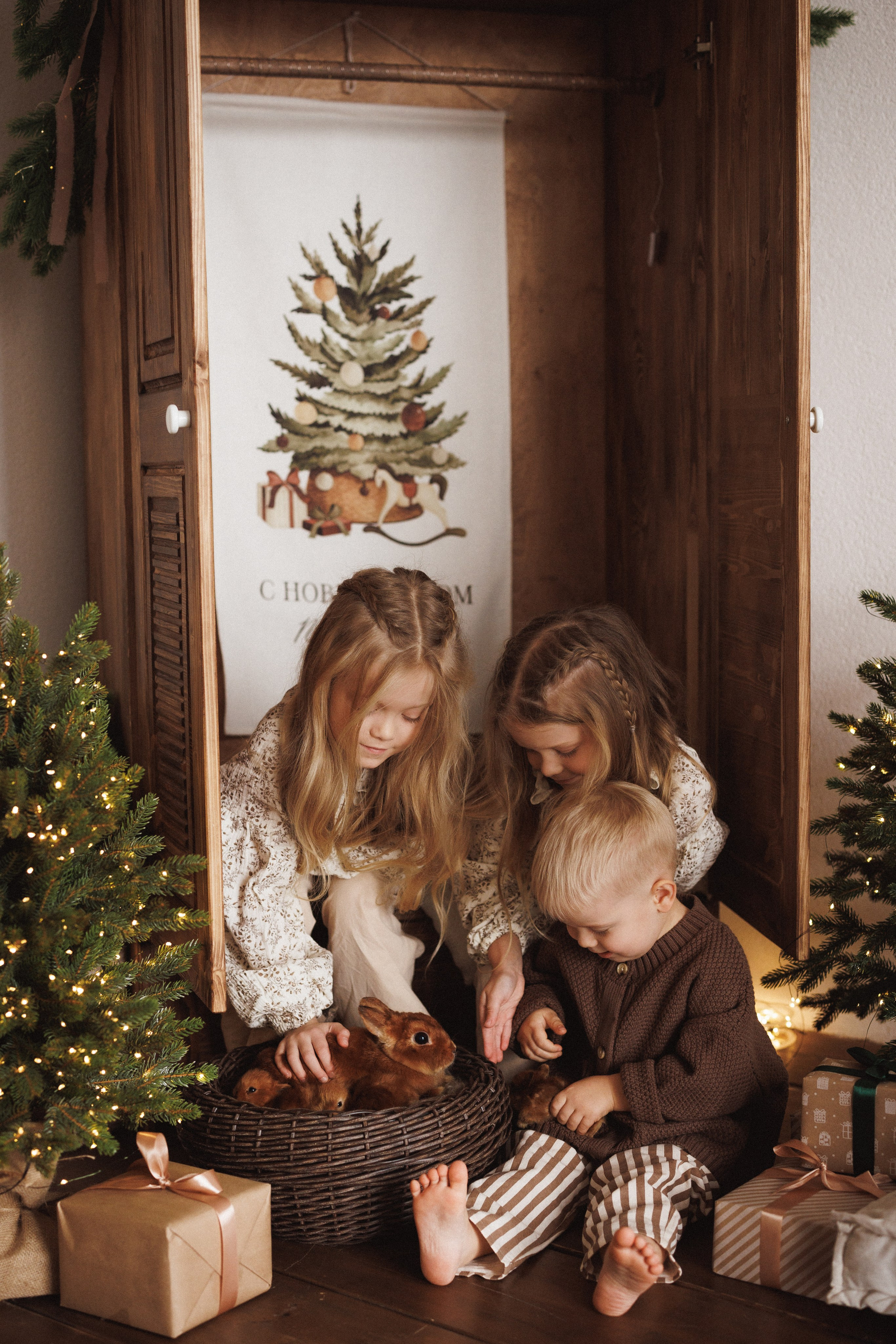 Новогодняя фотосессия в фотостудии «Mestone», город Краснодар. Семейный и детский фотограф в Краснодаре Анна Трашкова
