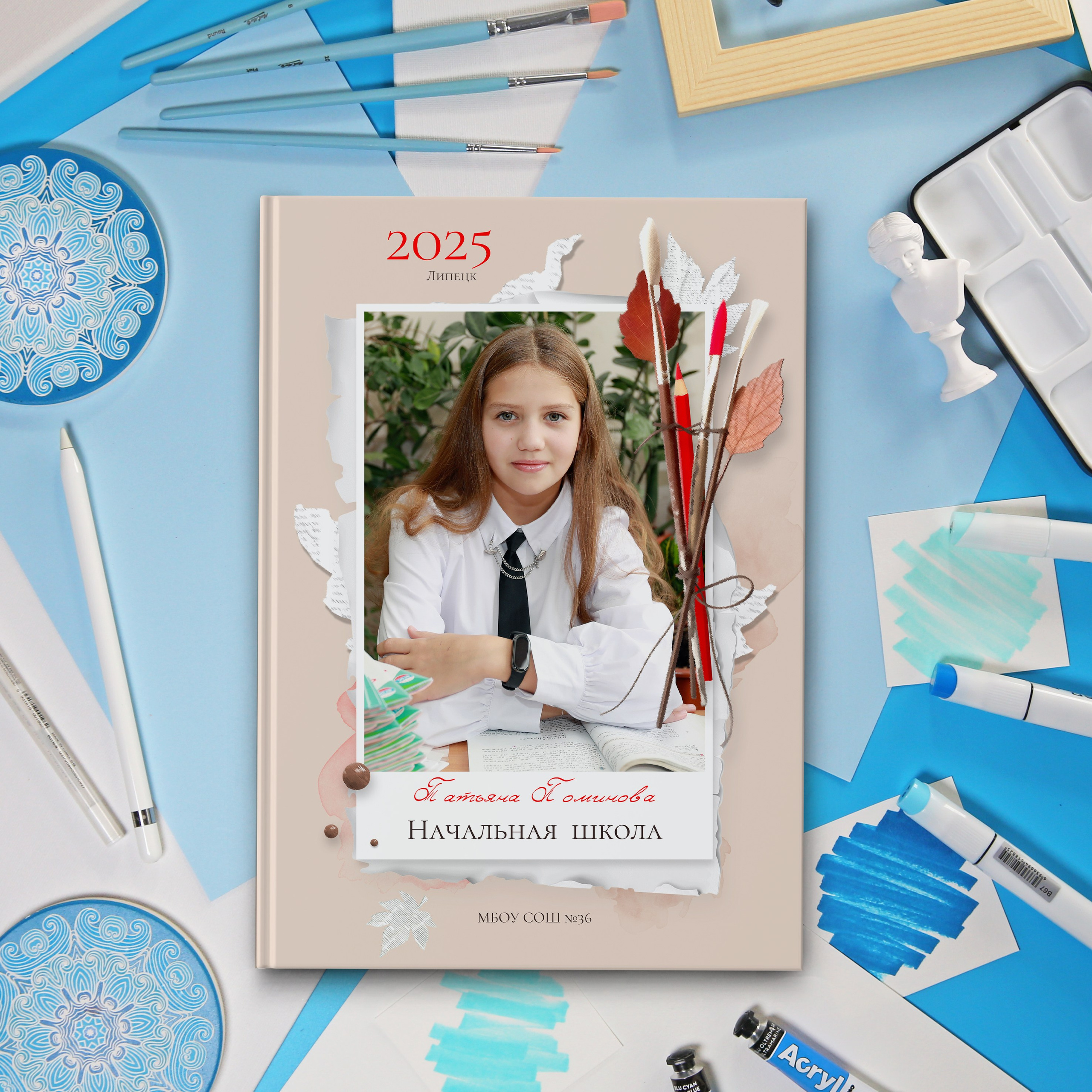 medlori fotobook Выпускные альбомы в Липецке, ваш фотограф Медведева Лариса 89995303953 , Планшет 1-4 класса обложка мокап