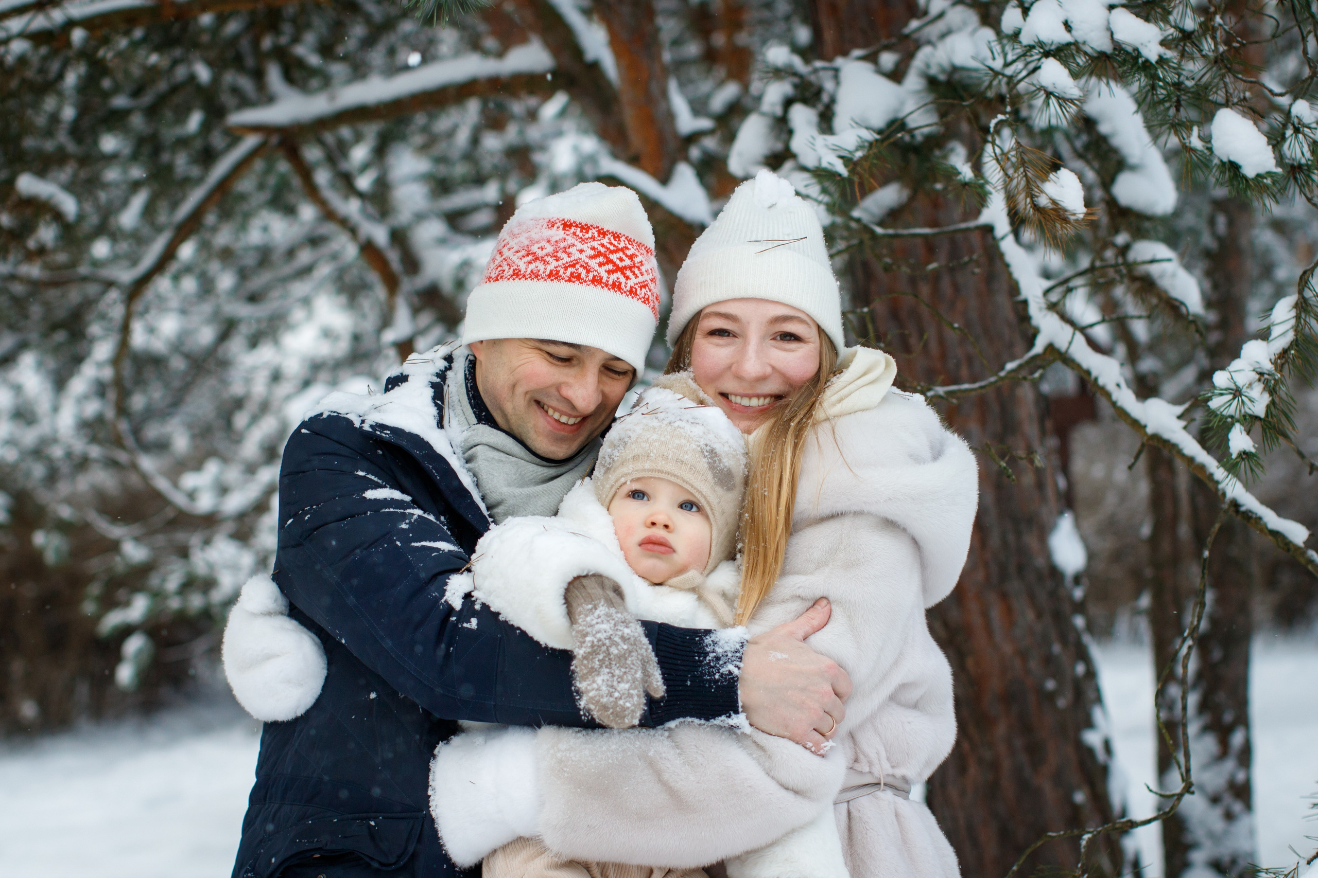 Зимние объятия. Детский и семейный фотограф Мария Киселёва. Москва