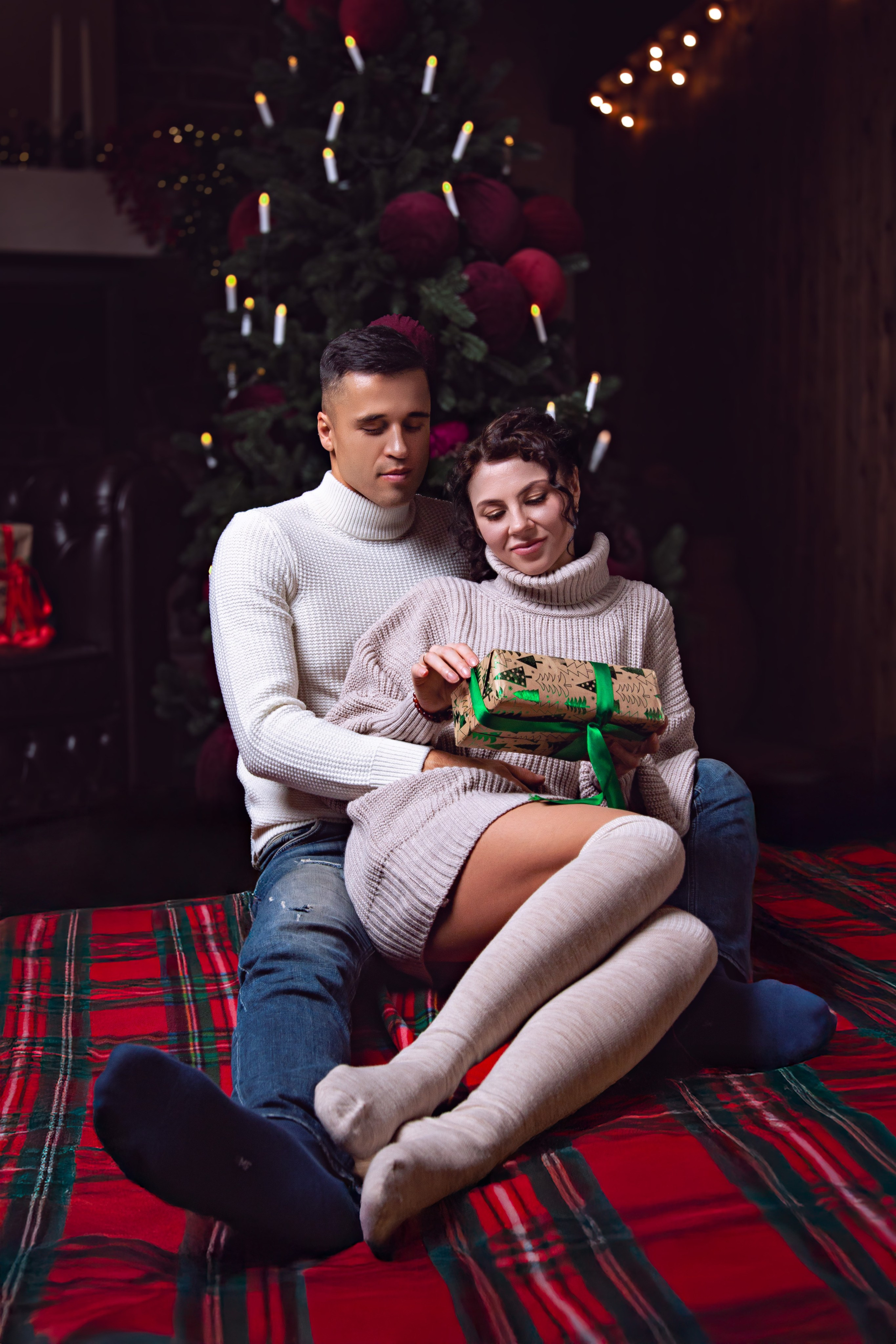 Love story новогодняя фотосессия