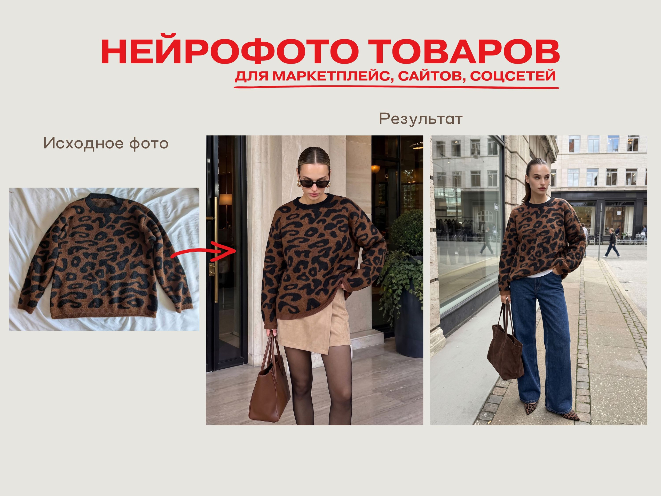 Нейрофотограф онлайн нейрофотосессия для маркетплейсов Озон Wildberries ВБ одежда на моделях нейросеть фото товаров AI ИИ заказать нейрофото. Фотограф Екатеринбург Анастасия Жерновская | Маркетплейсы и нейрофото