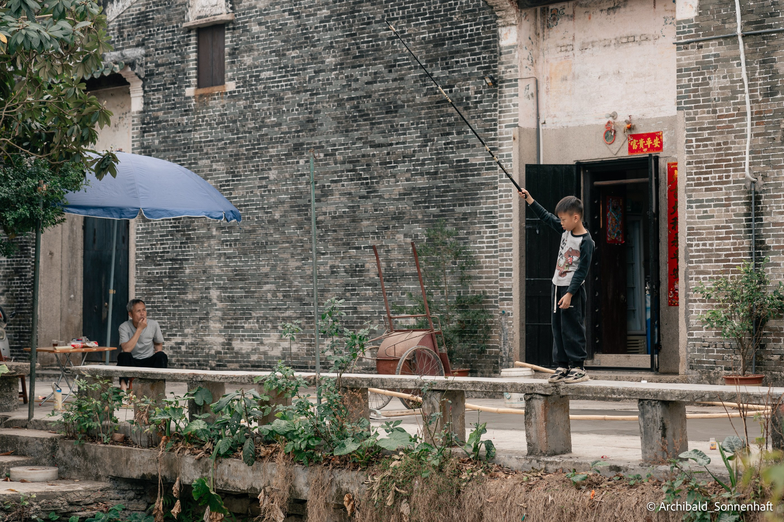 Diaolou in Kaiping. Photographer in Guangzhou, China. Archibald Sonnenhaft
