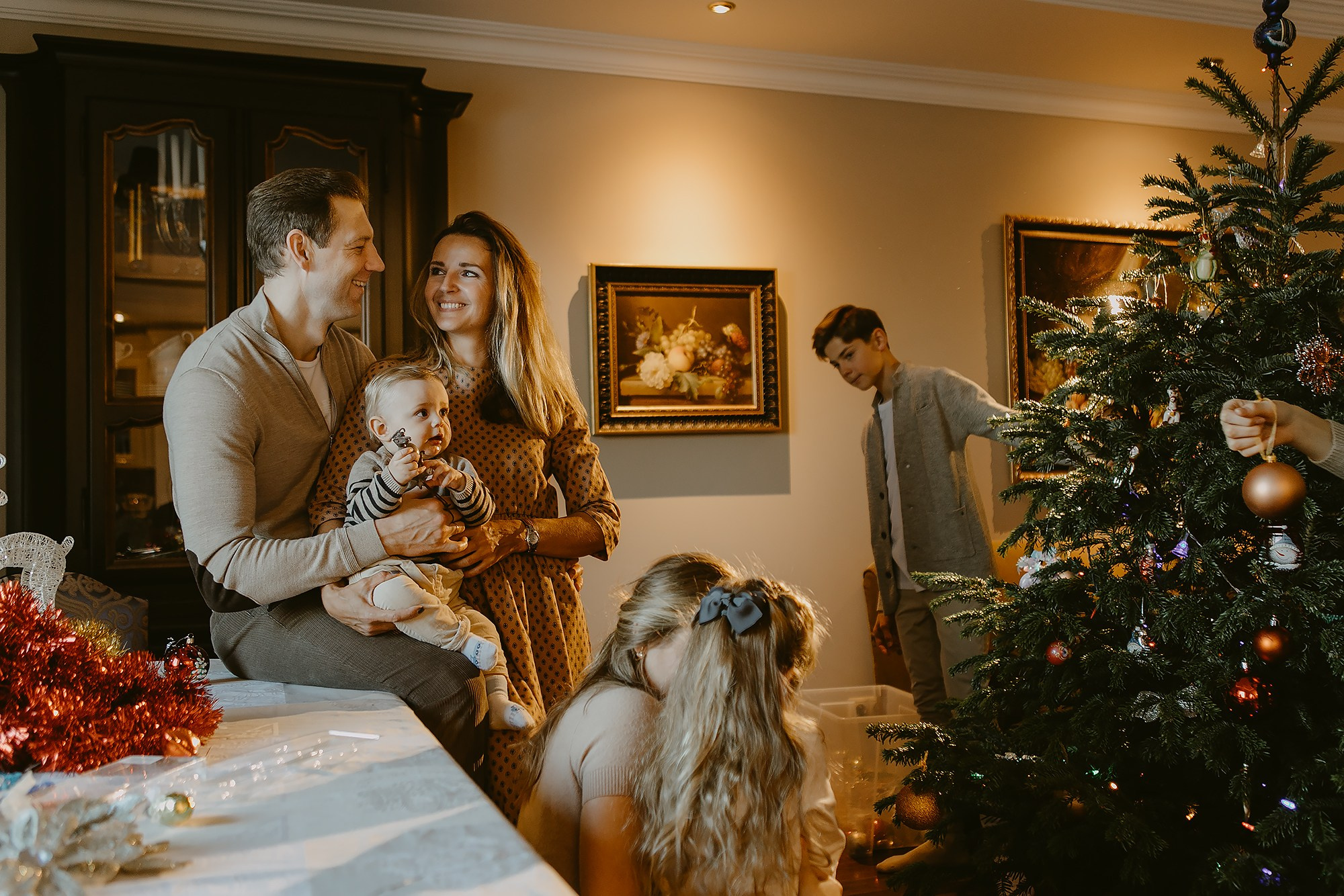 Новогодняя фотосессия дома. Семейный фотограф Маша Тимофеева | Москва