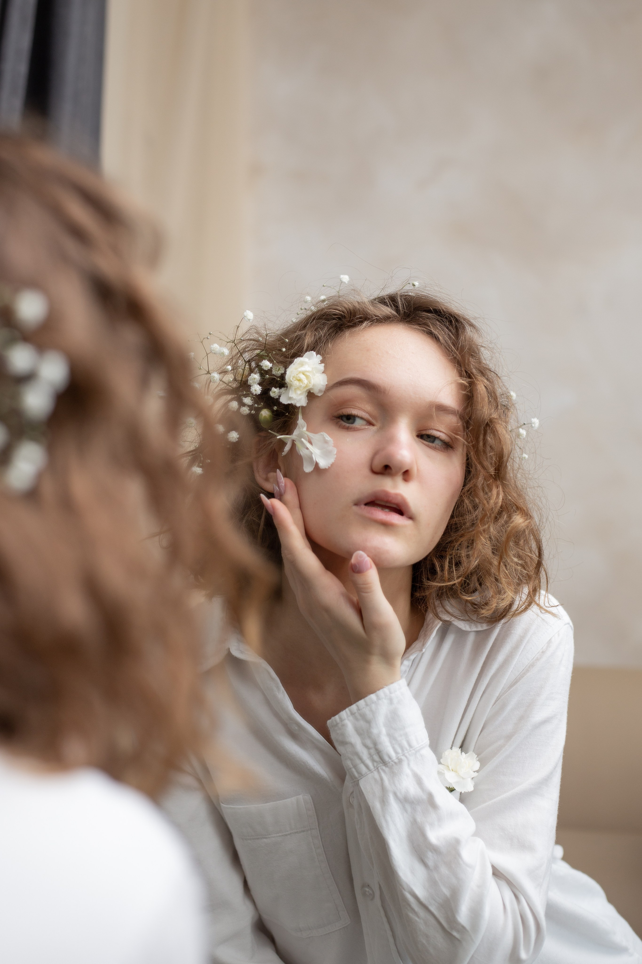 Надя и цветы. Портретный и репортажный фотограф в Кемерово Алексеева Анастасия