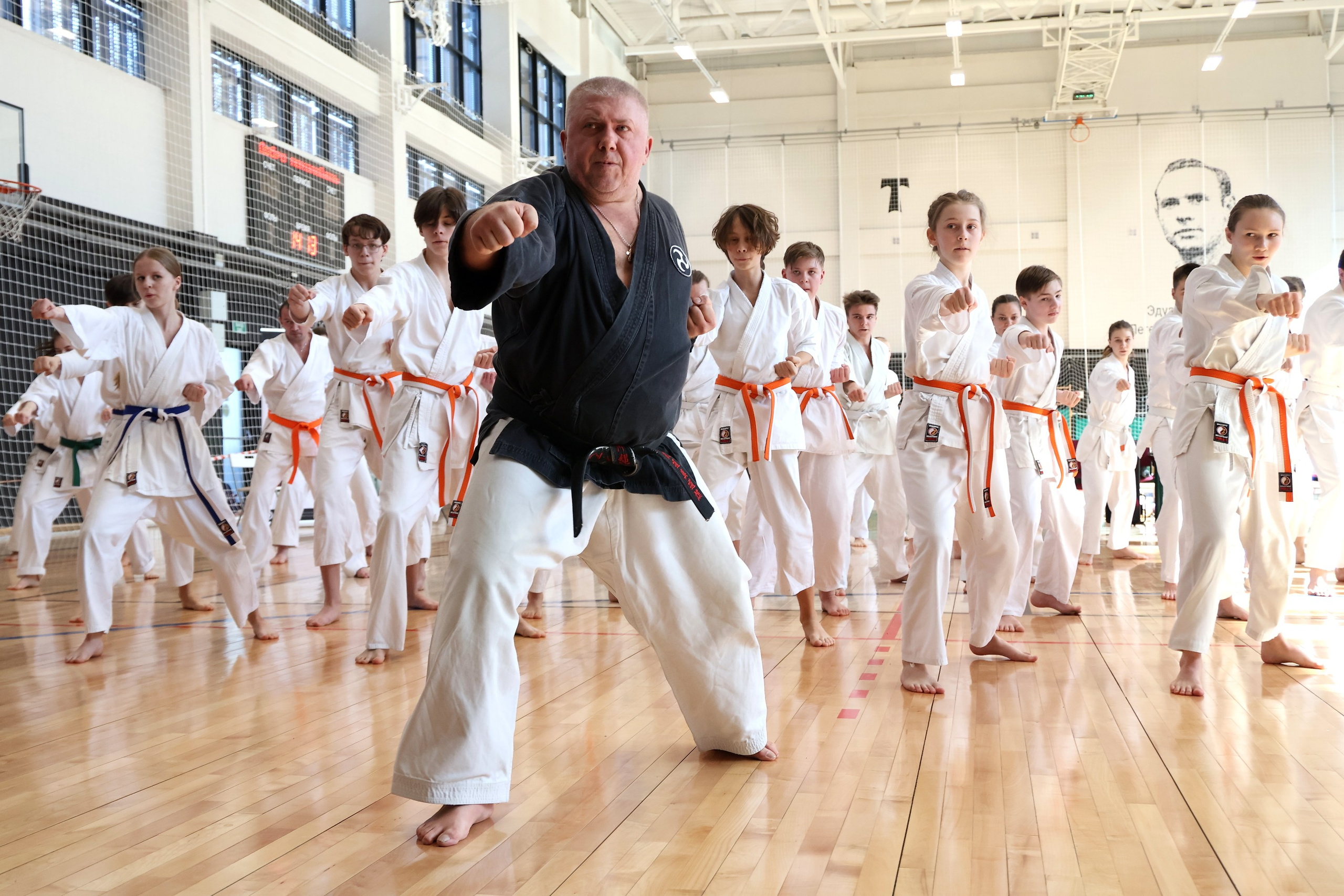 Разминка Кубок Москвы по окинава каратэ (ката)