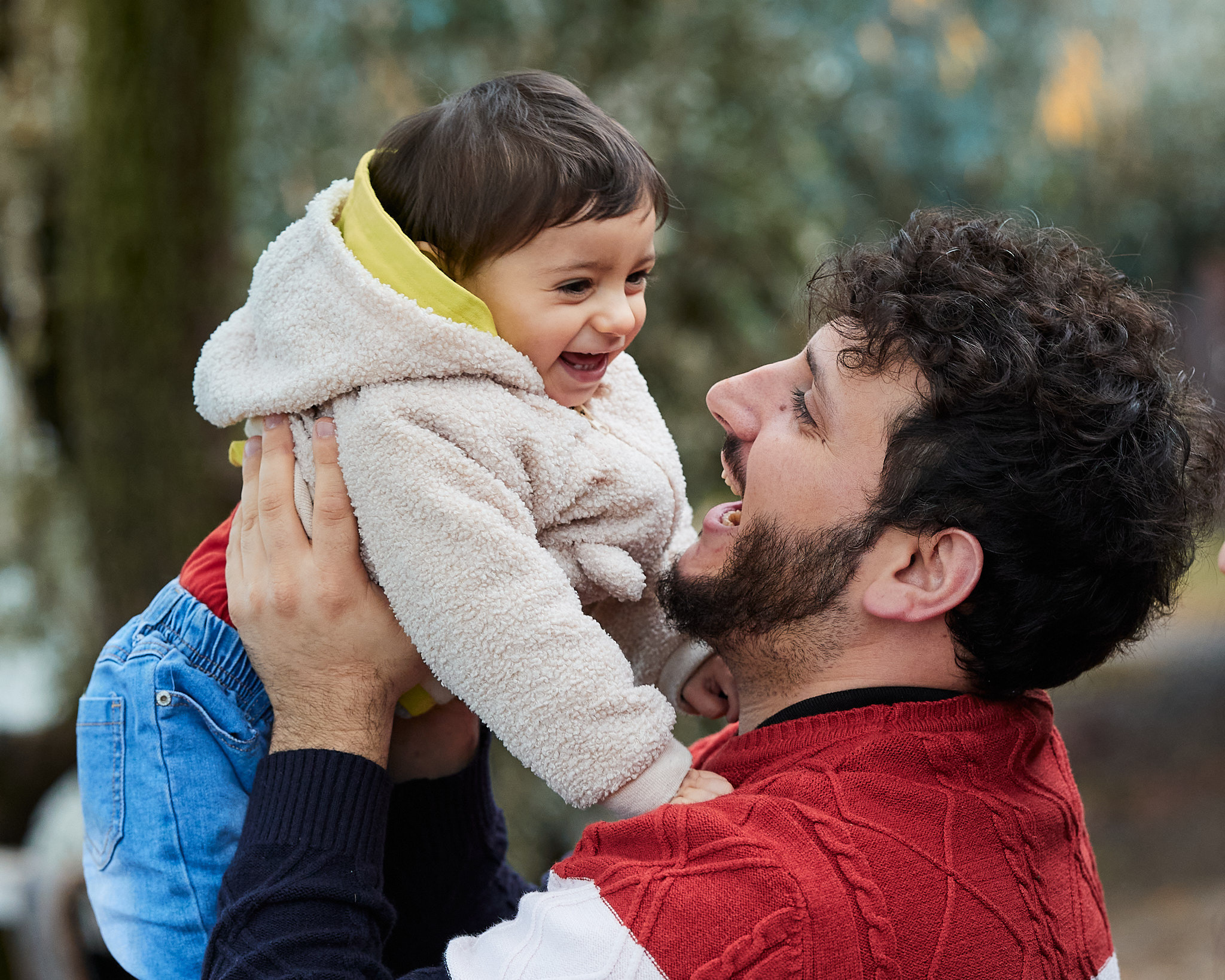 Natale in scuderia. Fotografo di famiglie e ritrattista in Italia (Toscana)