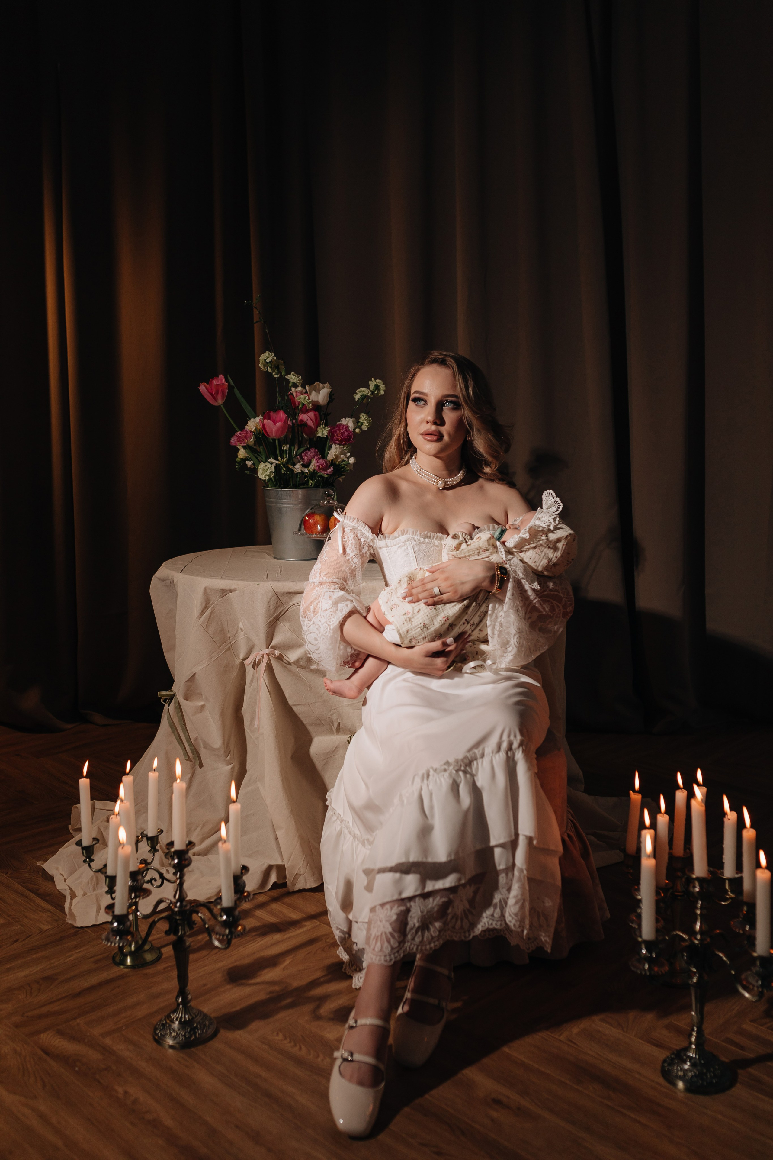 Семейная съёмка в студии. Фотограф Трифон Мира