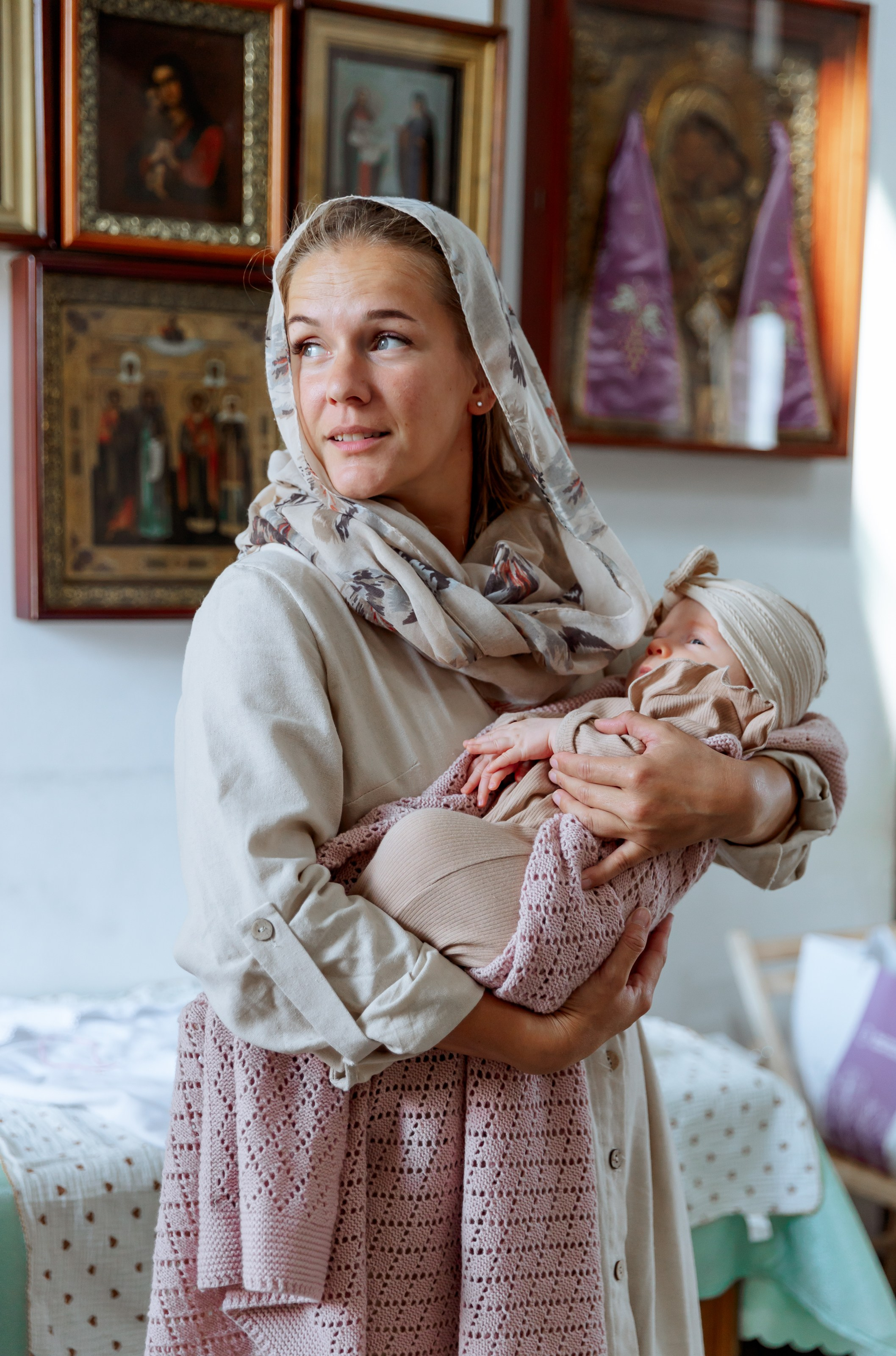 Крещение Сияны. Портретный и семейный фотограф в Москве Ирина Голубчина