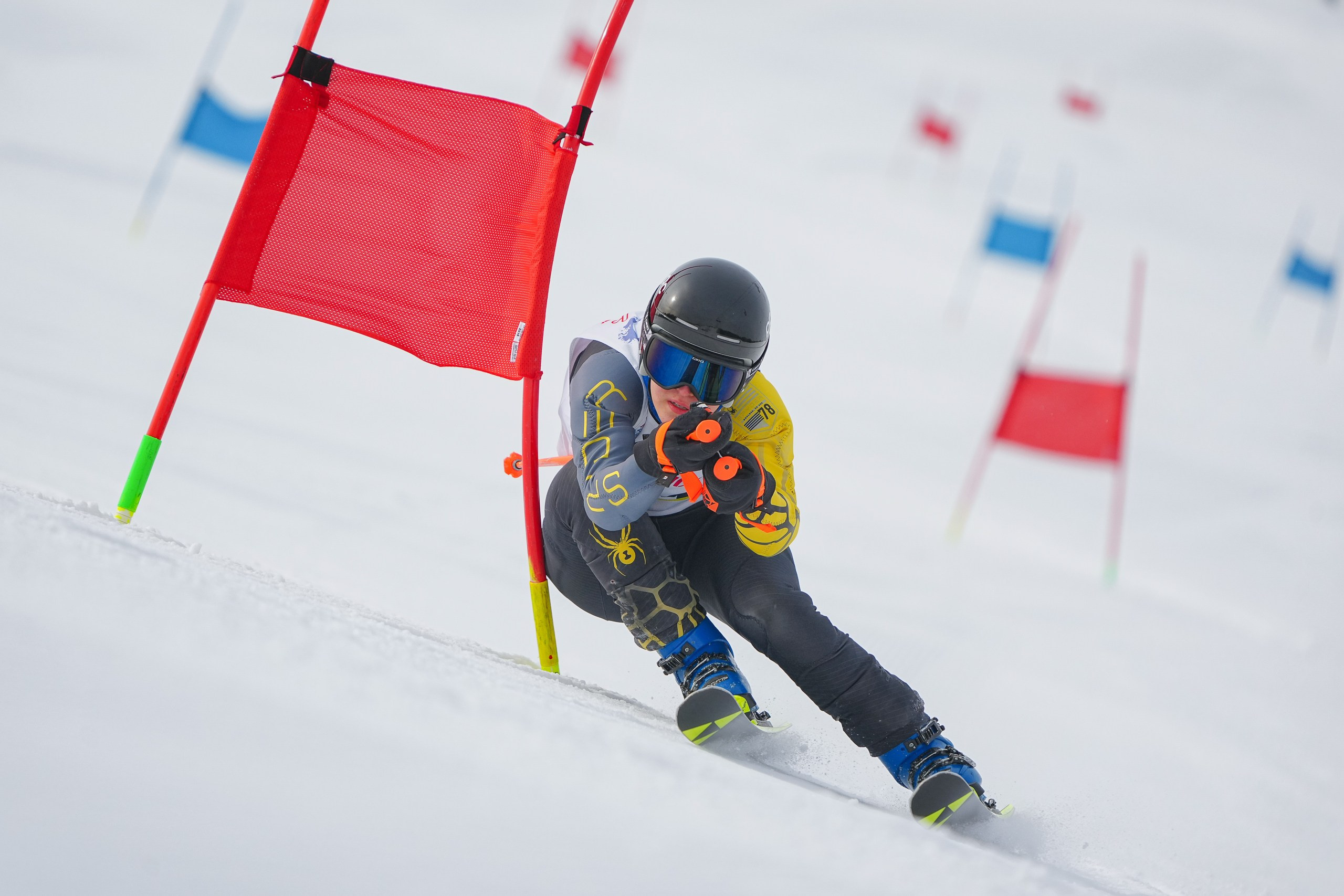 GS (Giant Slalom) - Слалом-гигант. Соревнования по горнолыжному спорту. Московская область, Шуколово