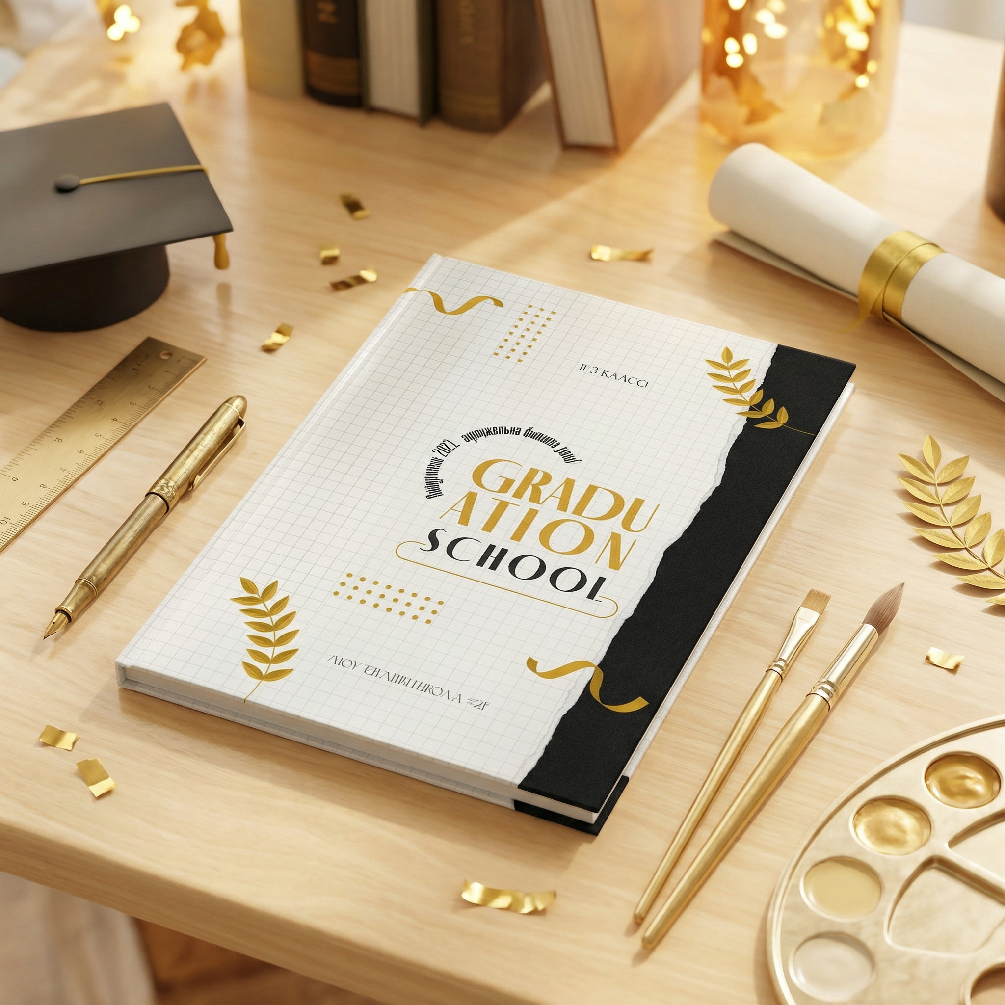 030 Graduation II. Дизайны, psd шаблоны школьных и выпускных альбомов и обложек