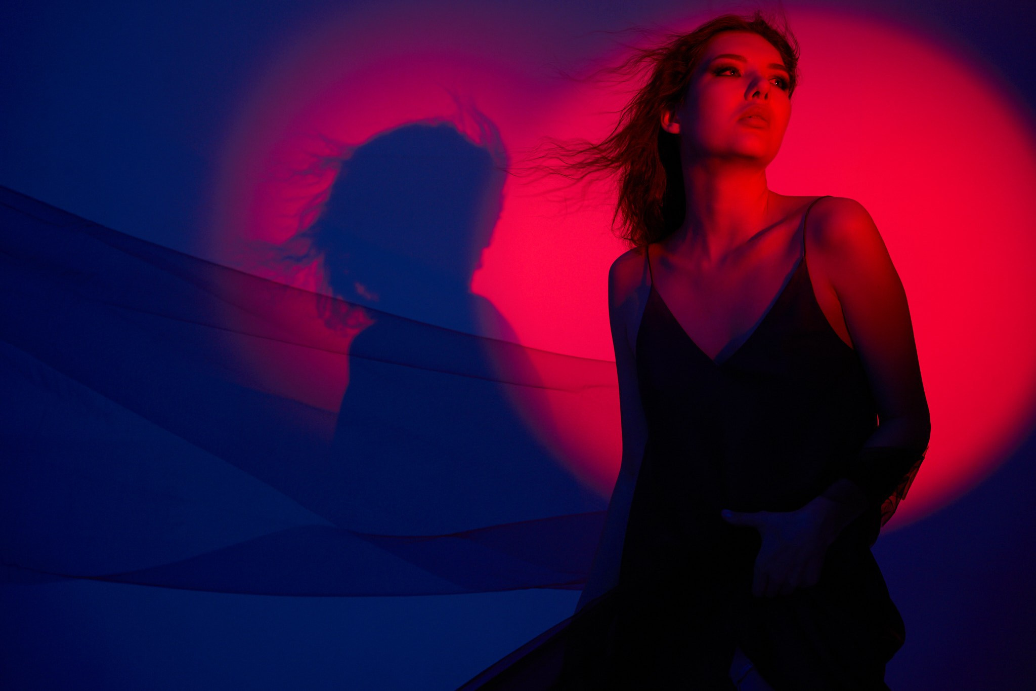 Съемка с цветным светом. Фотограф, Римма Невинская