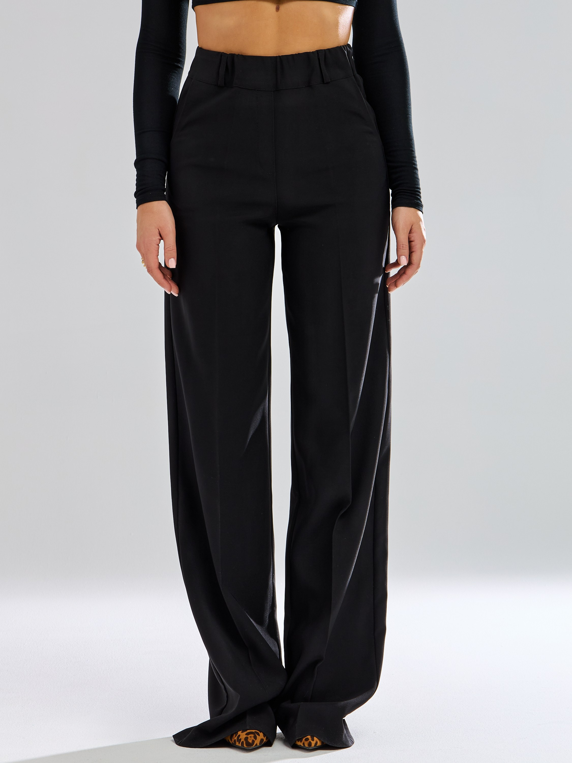 Брюки широкие из трикотажа. Главная