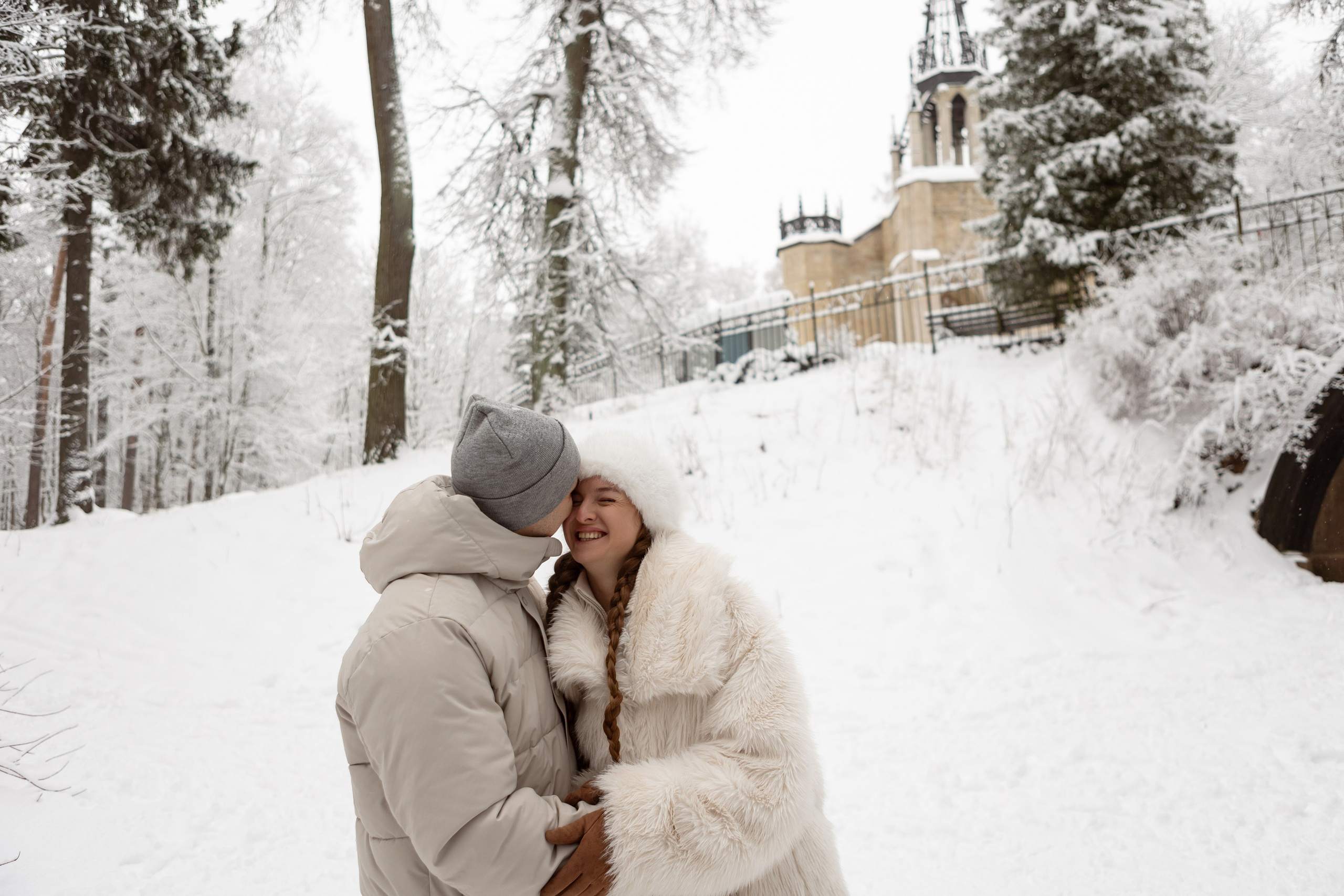 Новогодняя фотосессия с собачками в шуваловском парке. Свадебный фотограф в СПБ | Санкт-Петербурге Анастасия Рахимгулова