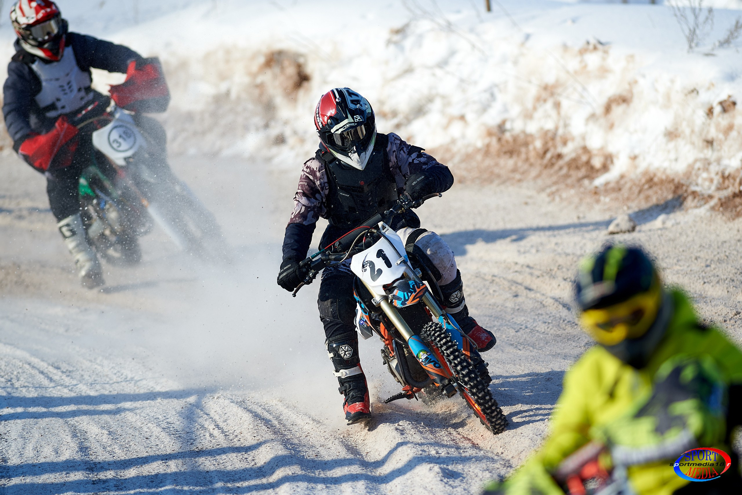 3 этап Кубка Удмуртской Республики по мотокроссу. Воткинск 23.02.2025. Спортивный репортажный фотограф в Ижевске Сергей Мерзляков