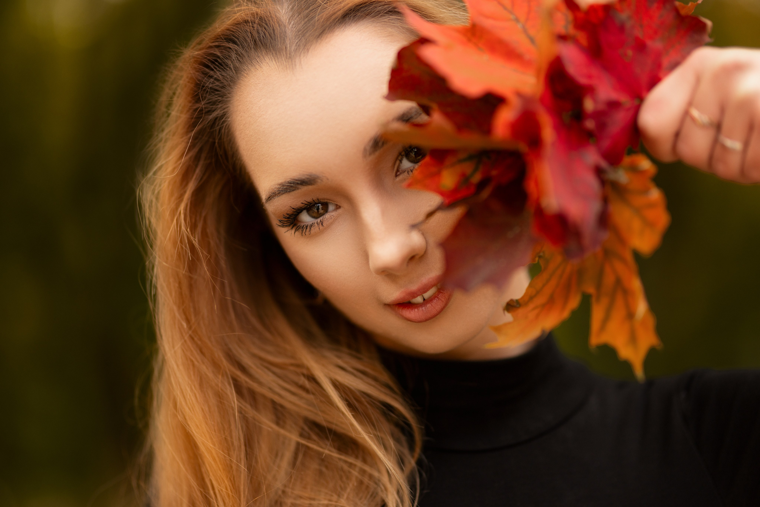 Осенний фотосет с Полиной в парке в формате «Я красивая». Дмитрий Шульгин, портретный фотограф в Воронеже