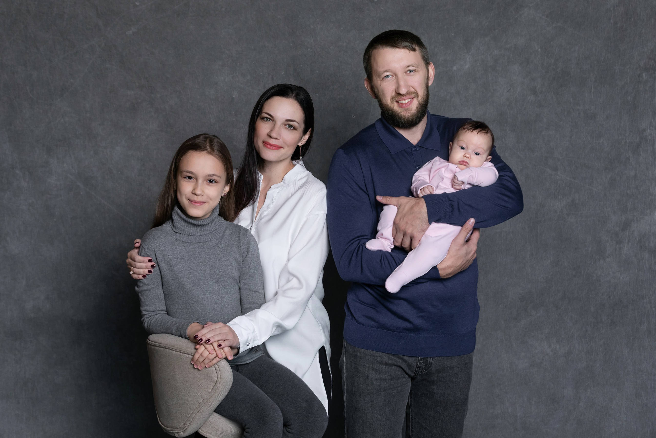 Семейная новогодняя фотосессия. Профессиональный фотограф Булгакова Татьяна. Владивосток