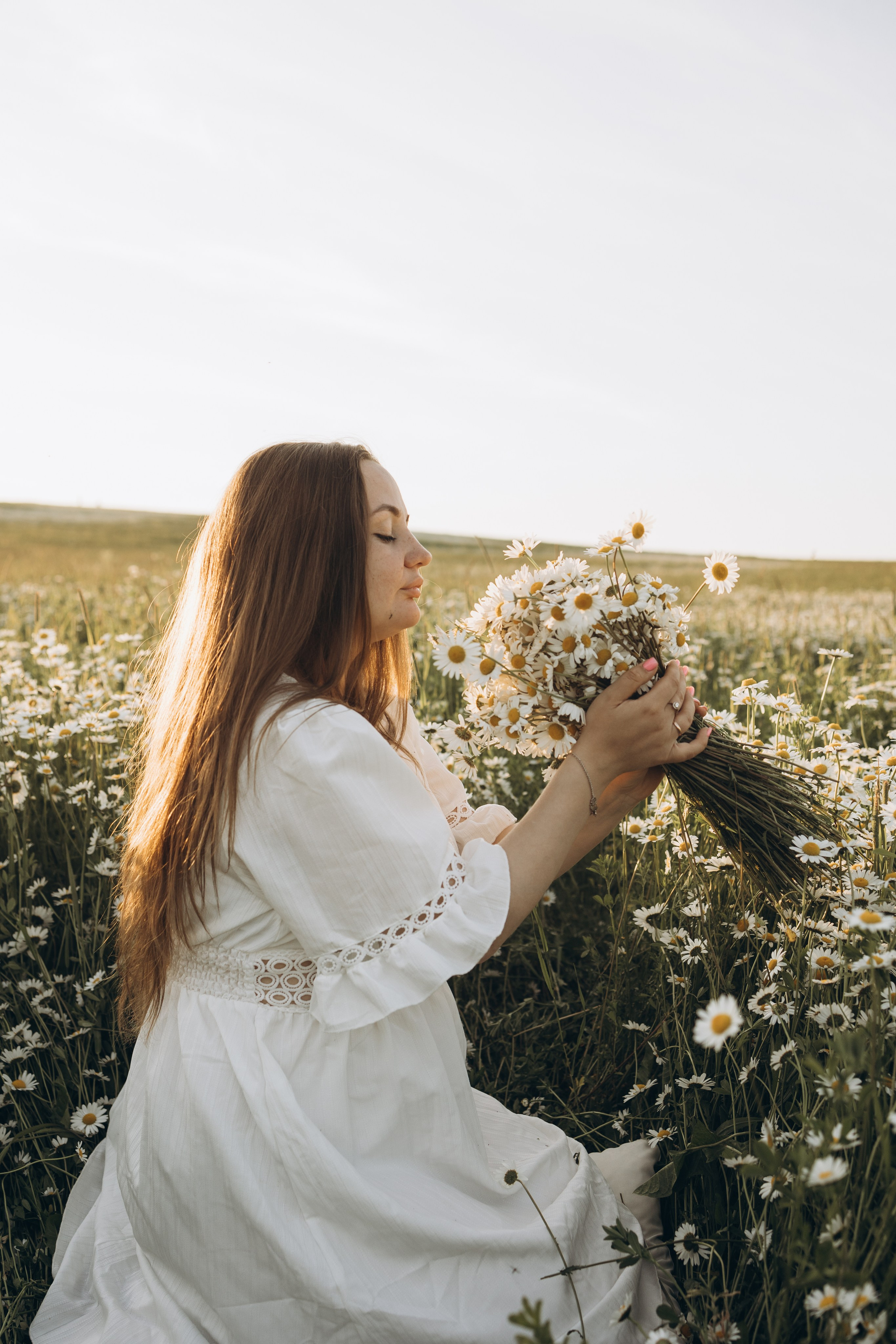 Маша и ромашки. Семейный фотограф в Москве Виктория Ястребинская