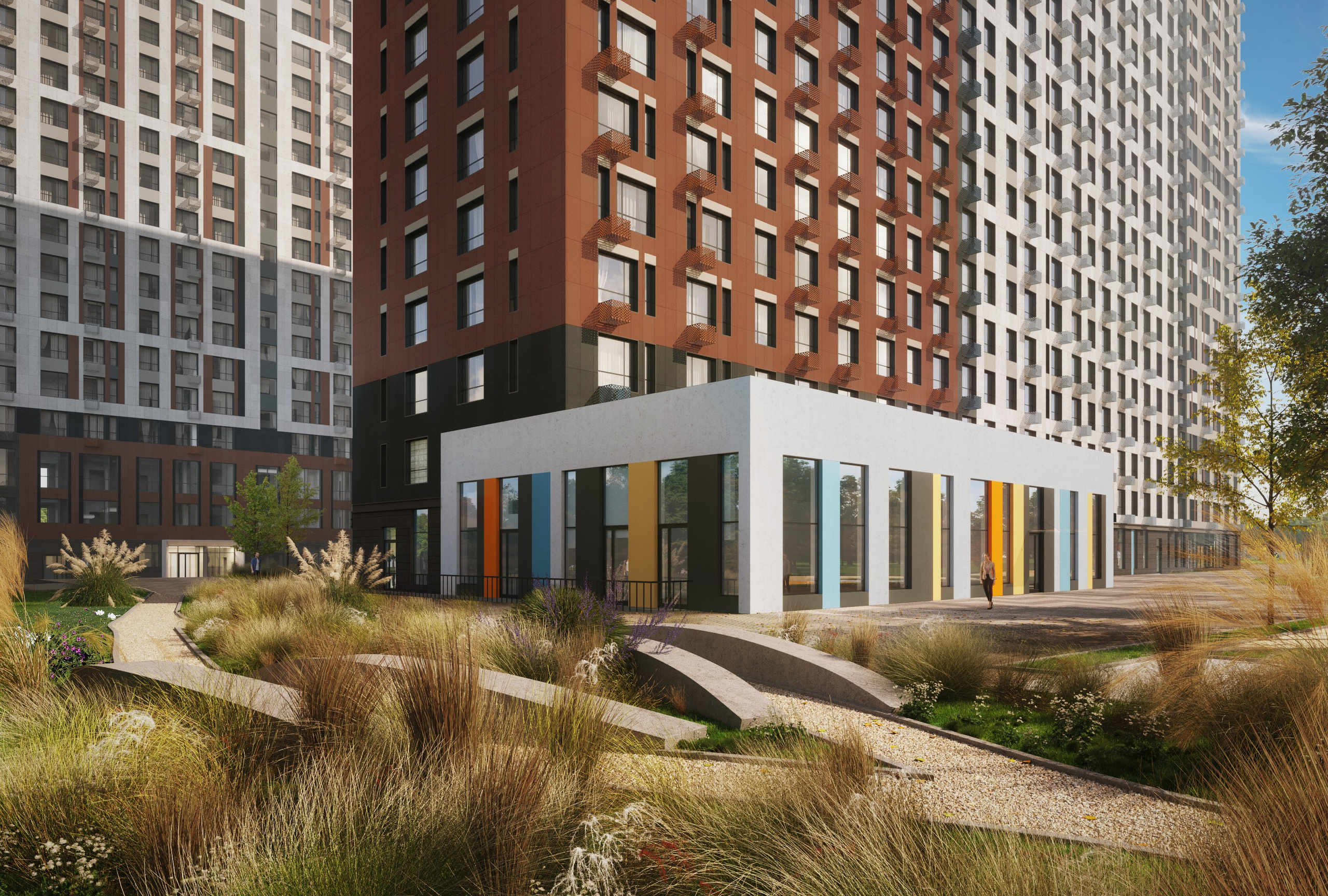 Жилой комплекс с ДОО. Иван Ваганов. Портфолио