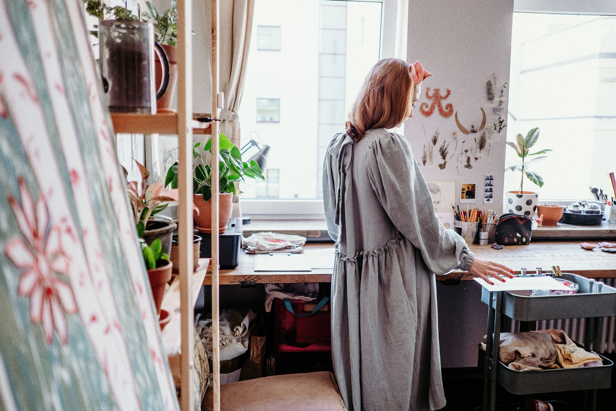 В мастерской у Анны Самойловой. Portrait and reportage photographer