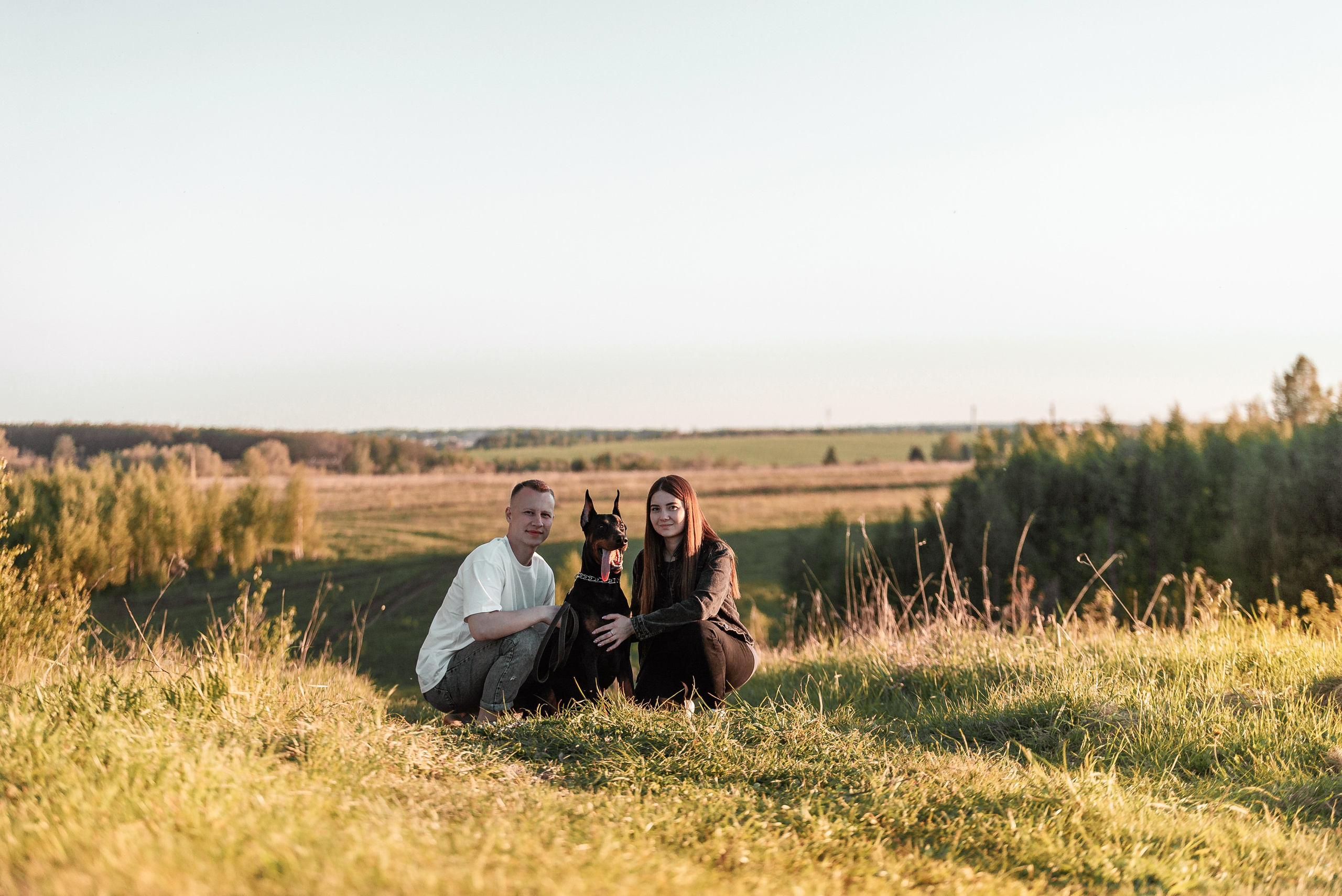 Юля, Андрей и Арес. Фотограф-анималист Анастасия Парфенова|Екатеринбург
