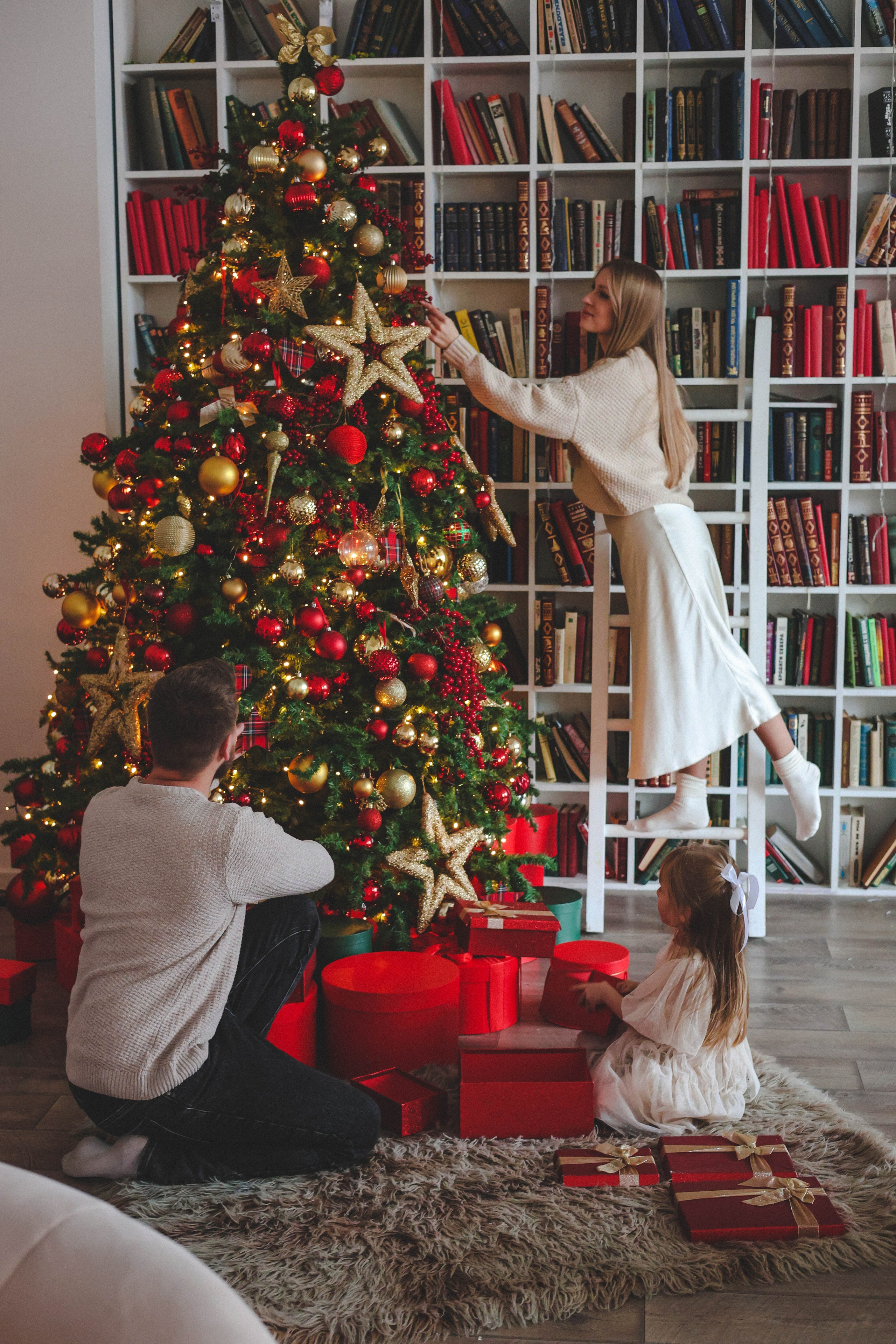 Новогодняя история «Кира и ее семья». Фотограф в Москве Анастасия Калинина