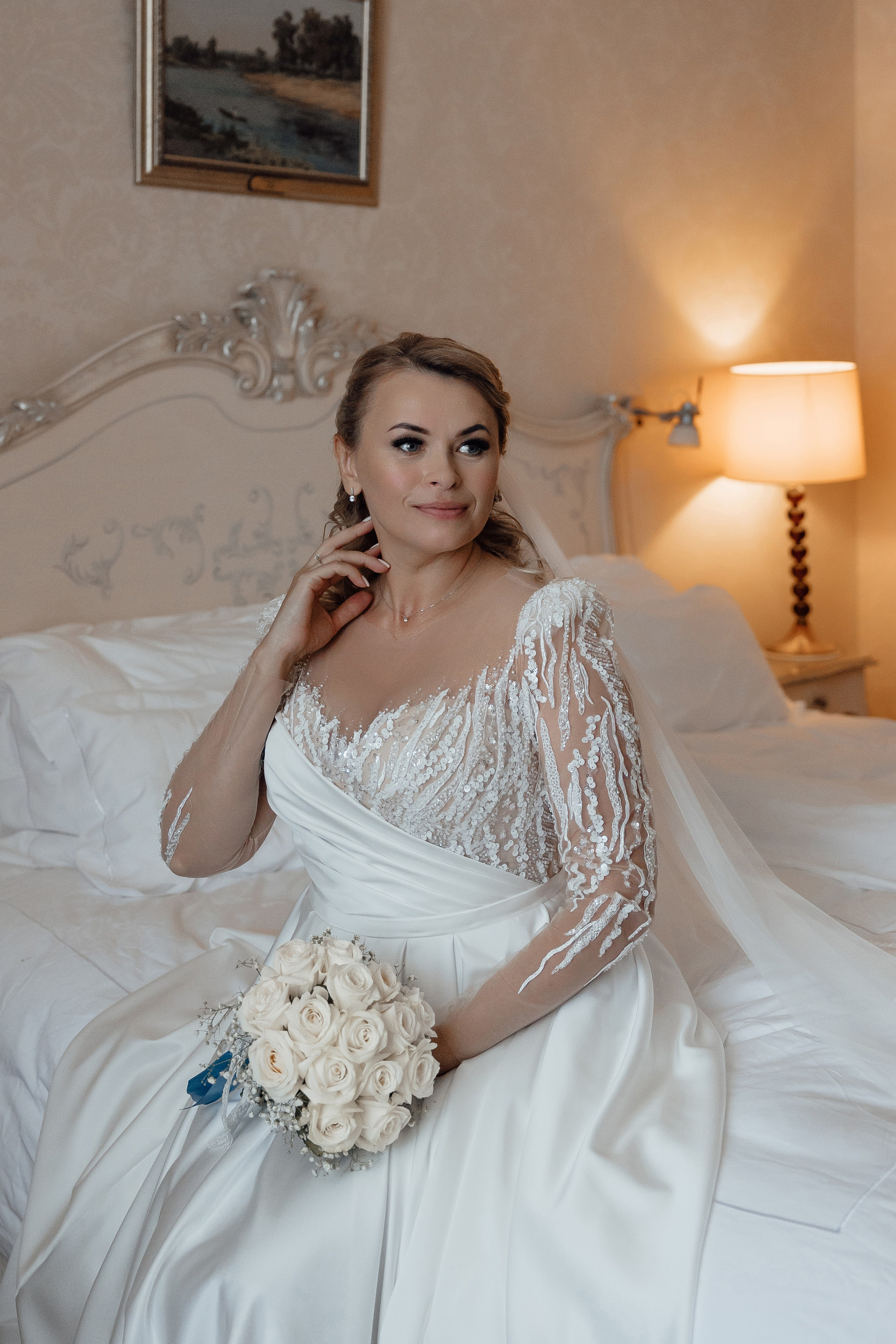 Свадебная фотосессия в Radisson Collection Hotel Moscow. Свадебный фотограф в Москве Дарья Олендарёва