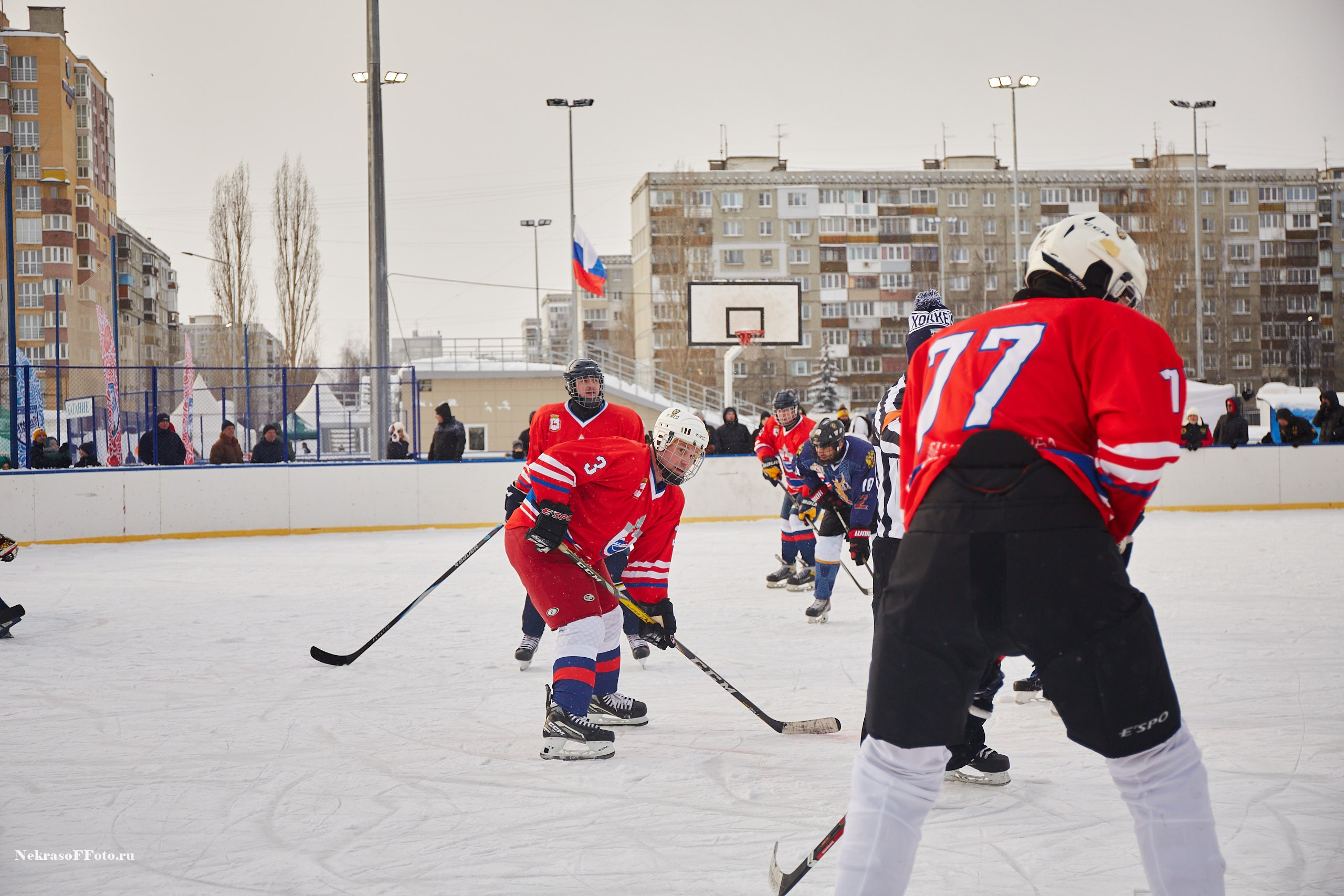 Турнир по хоккею «Русская классика» в рамках Офицерской хоккейной лиги. Спортивный фотограф Некрасов Денис