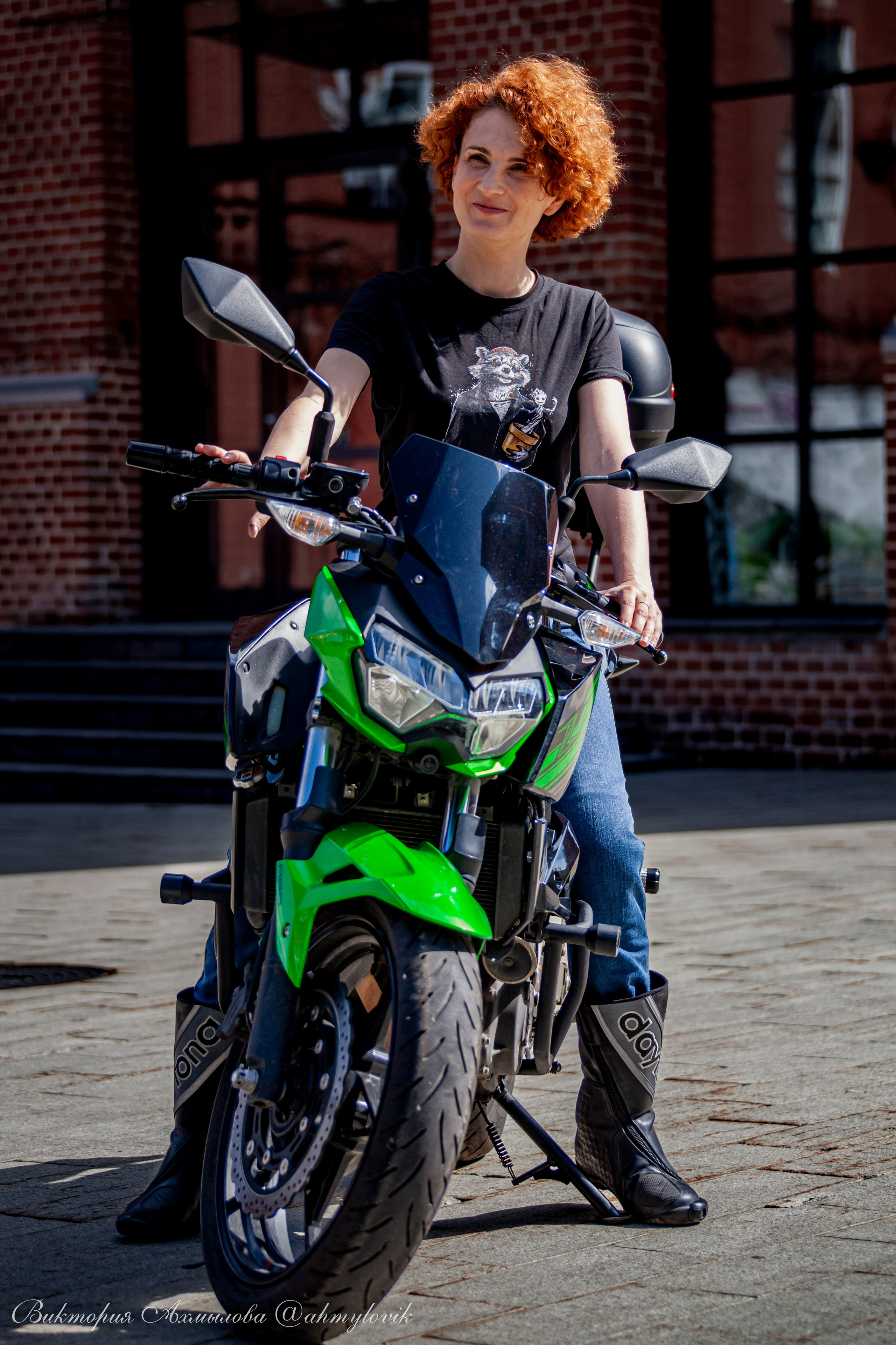 Света Веркова (Kawasaki Ninja Z400). Виктория Ахмылова. Фотограф в Москве