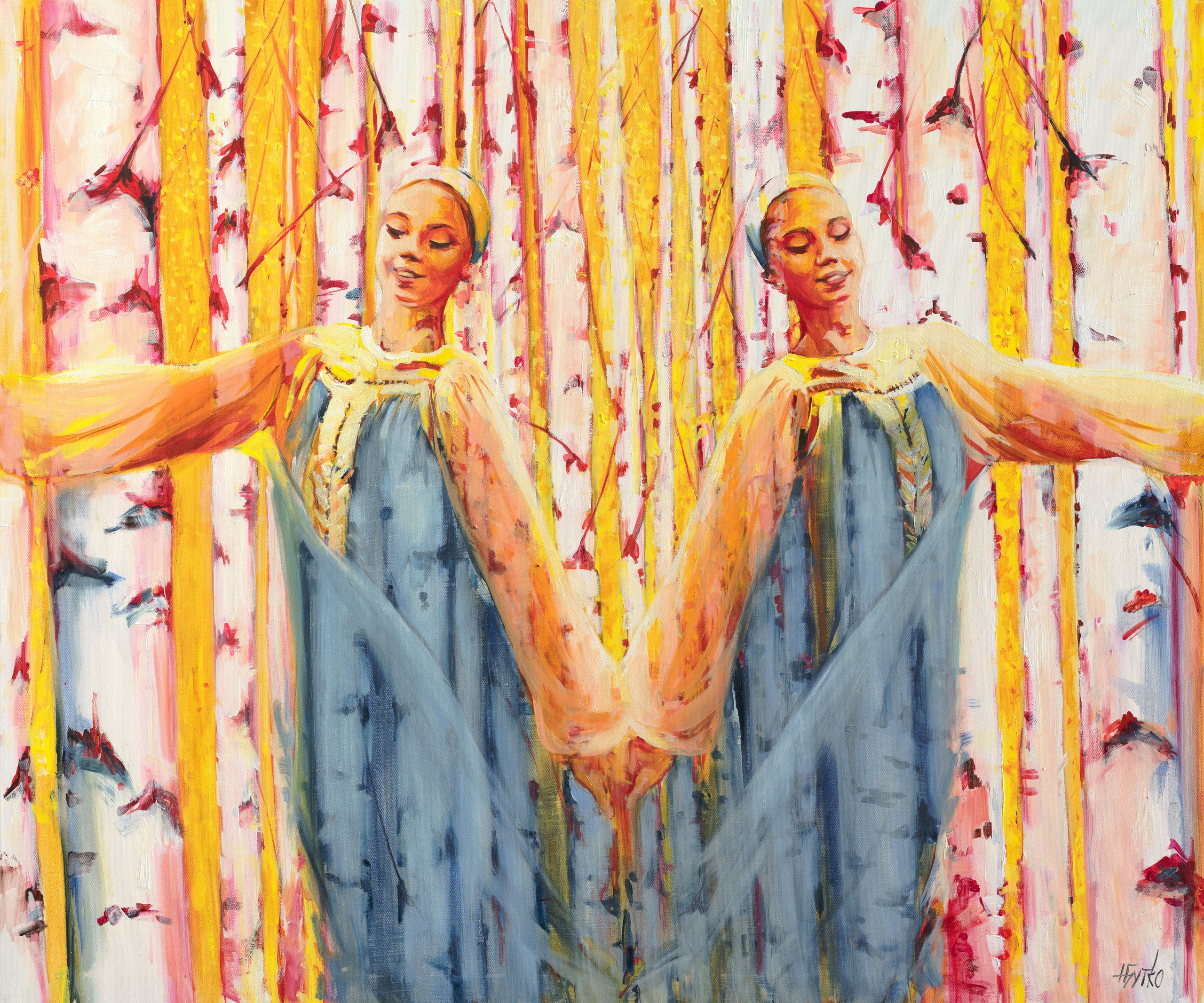 «Весна-красна» - художник Наталия Бутко (холст, масло, 100x120 см, 2024)