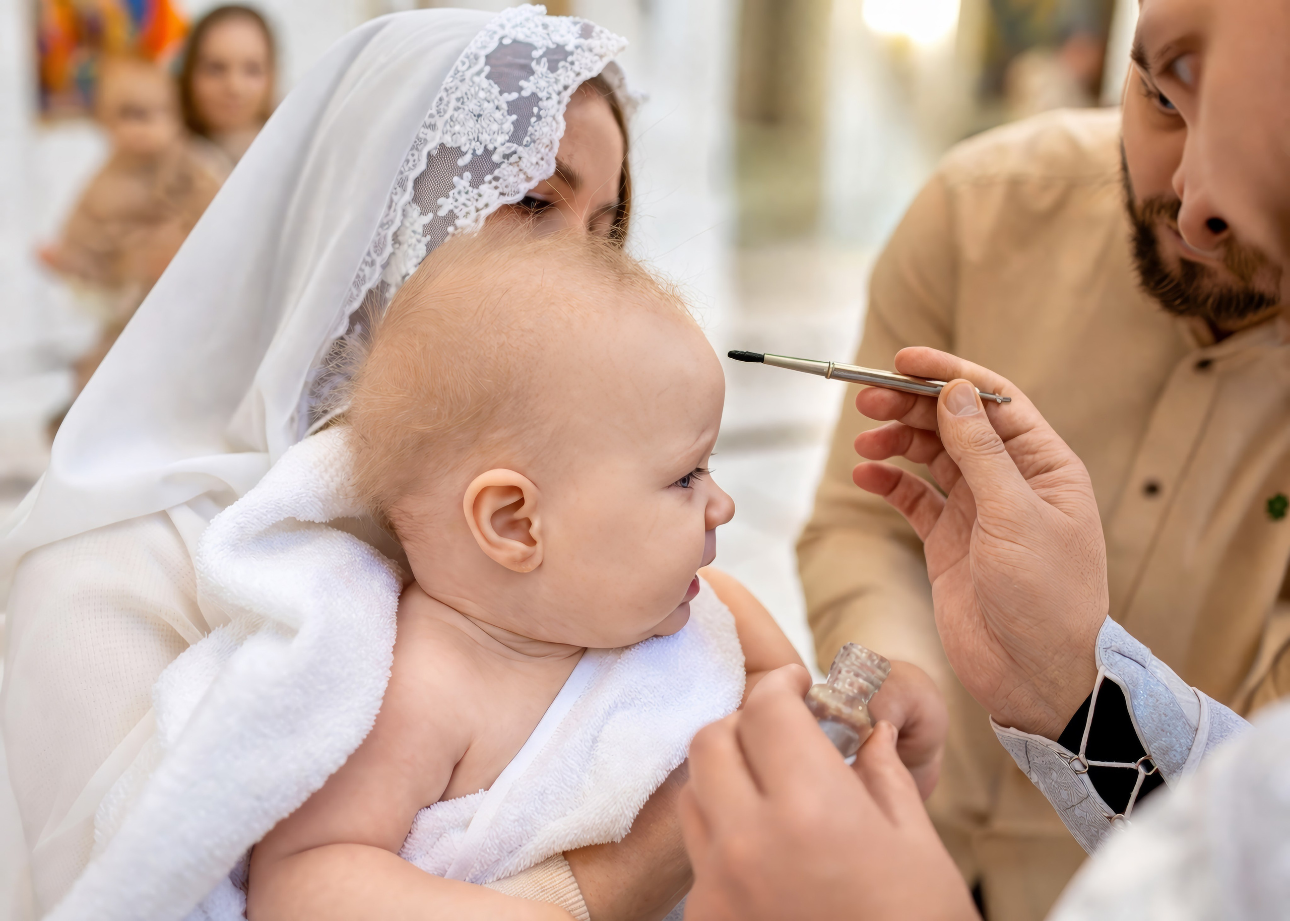 Крещение Леонида. Семейный и детский фотограф в Москве Юлия