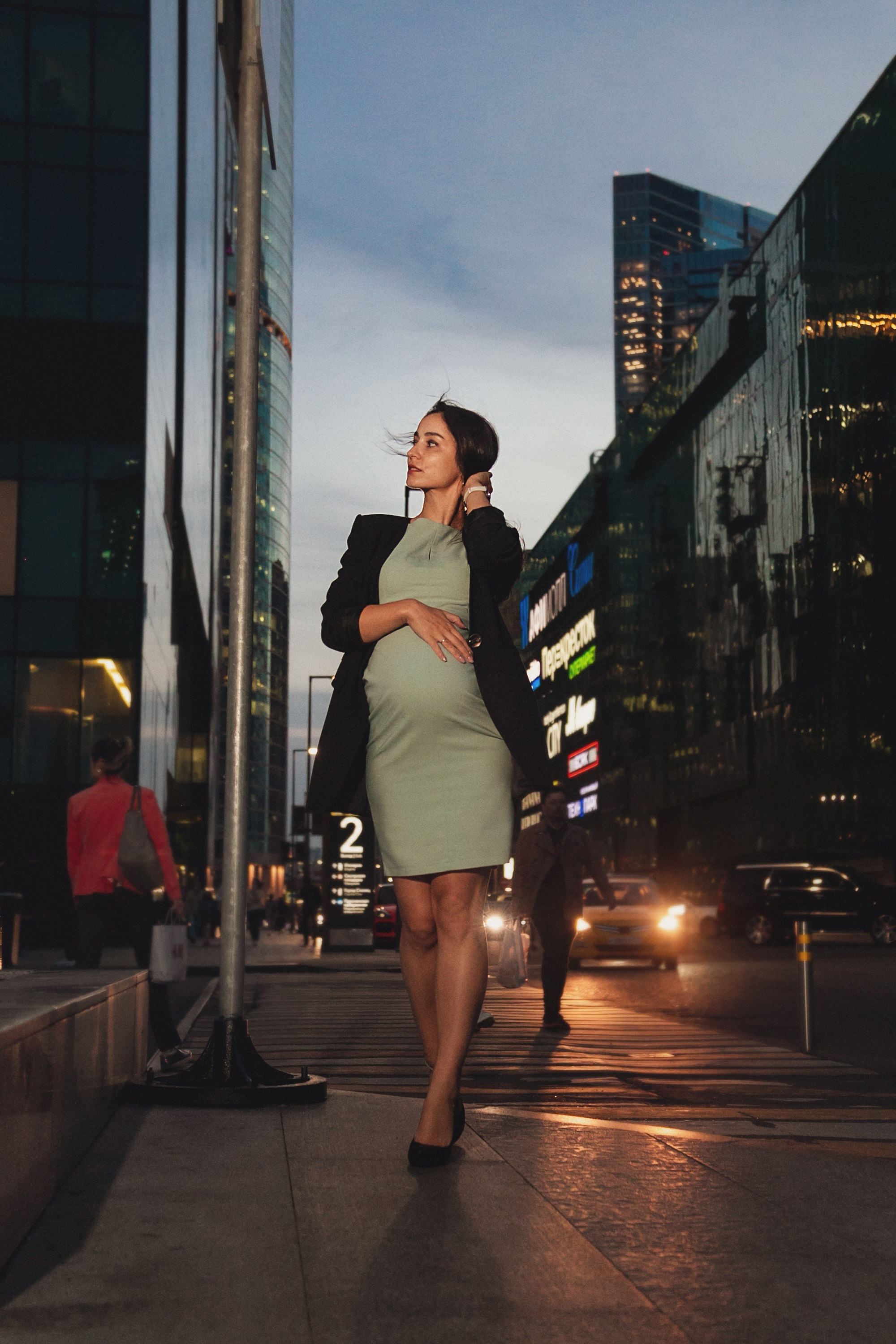 фотограф Анна Добрачёва, Anna Dobracheva, AIDphoto, беременность, москва сити, фотосессия в городе