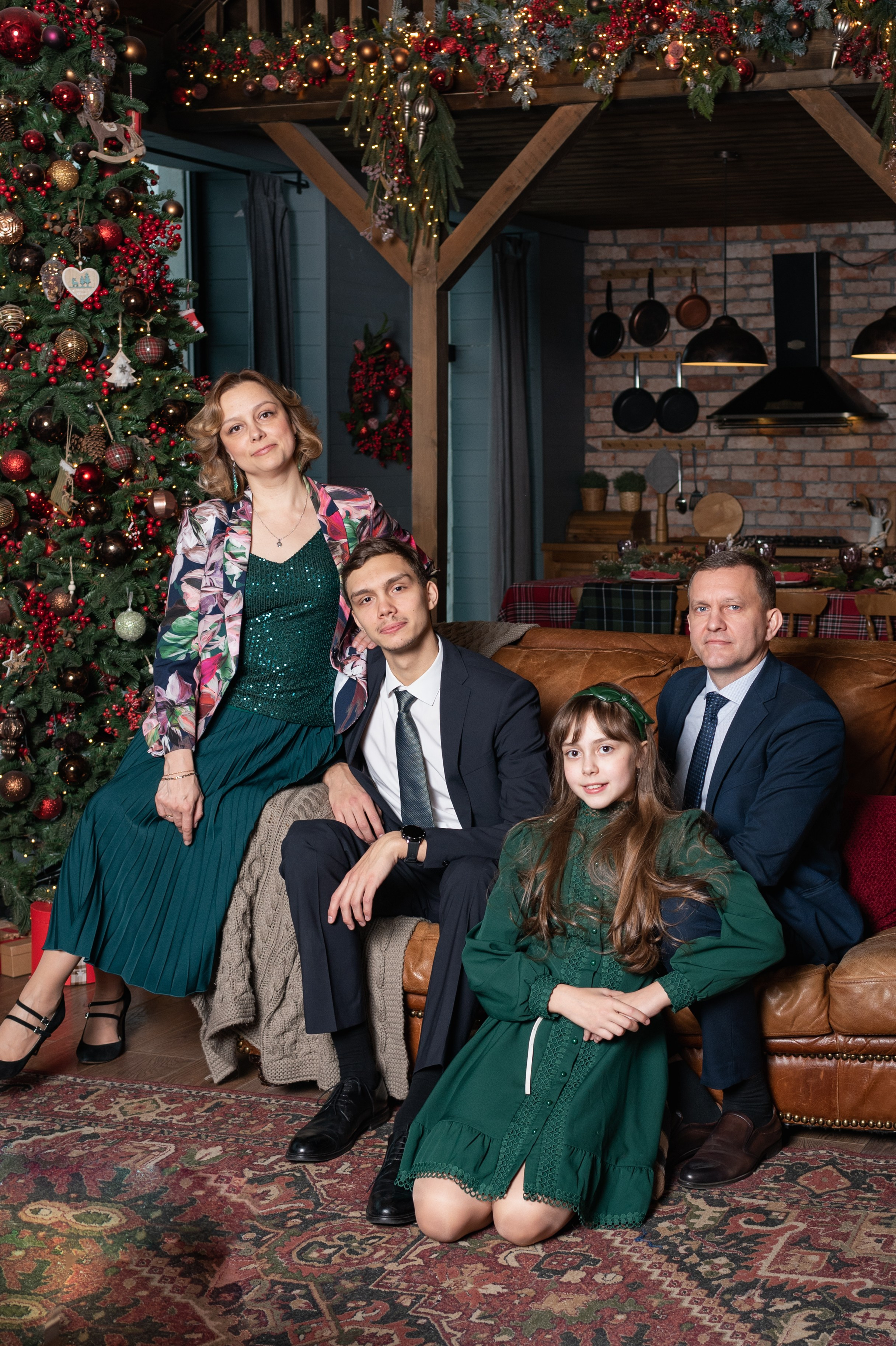 Новогодняя съемка в студии. Семейный фотограф в Москве Анна Коропова