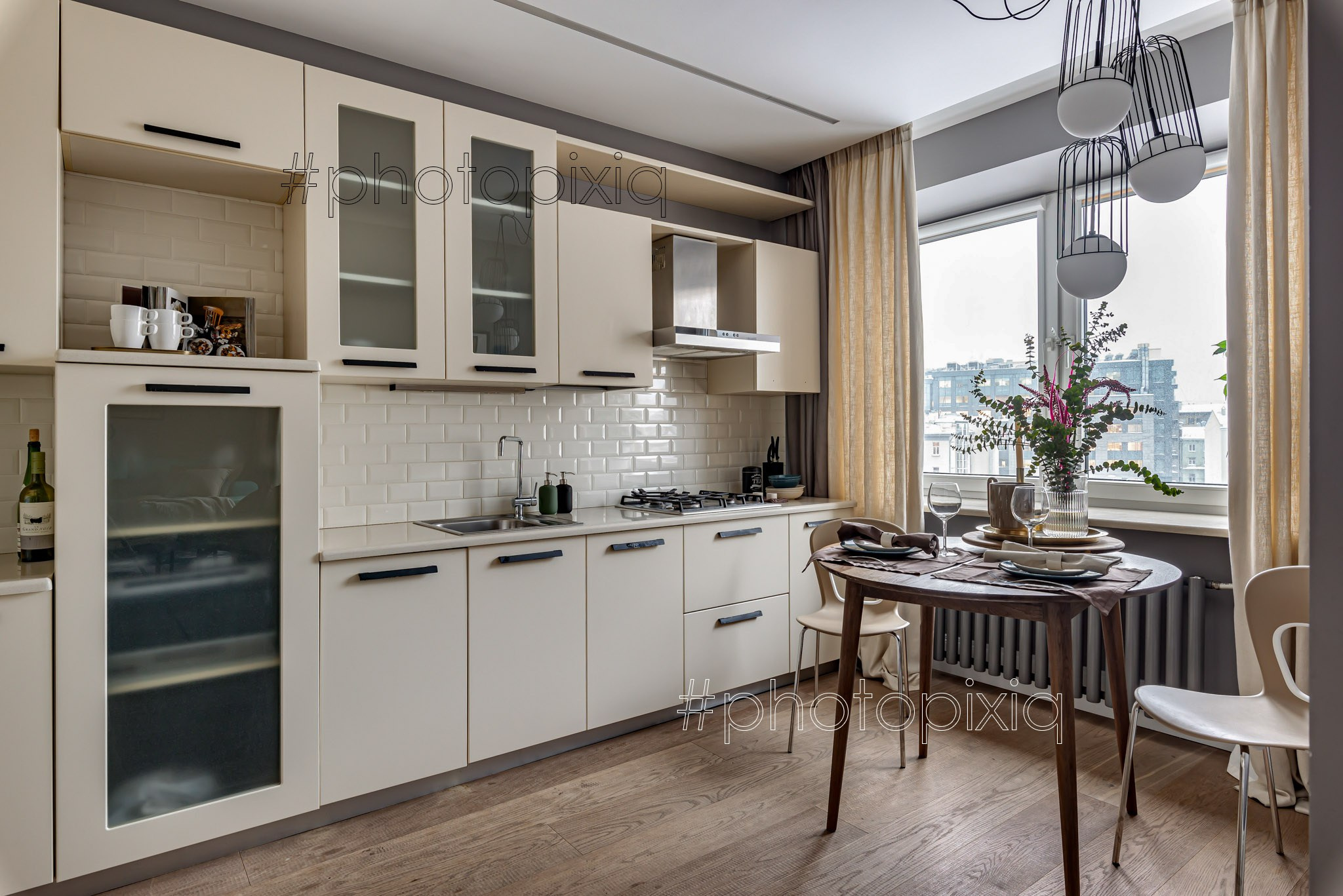 Интерьерный фотограф Кузнецов Сергей - фото дизайна кухни от J&M studio 